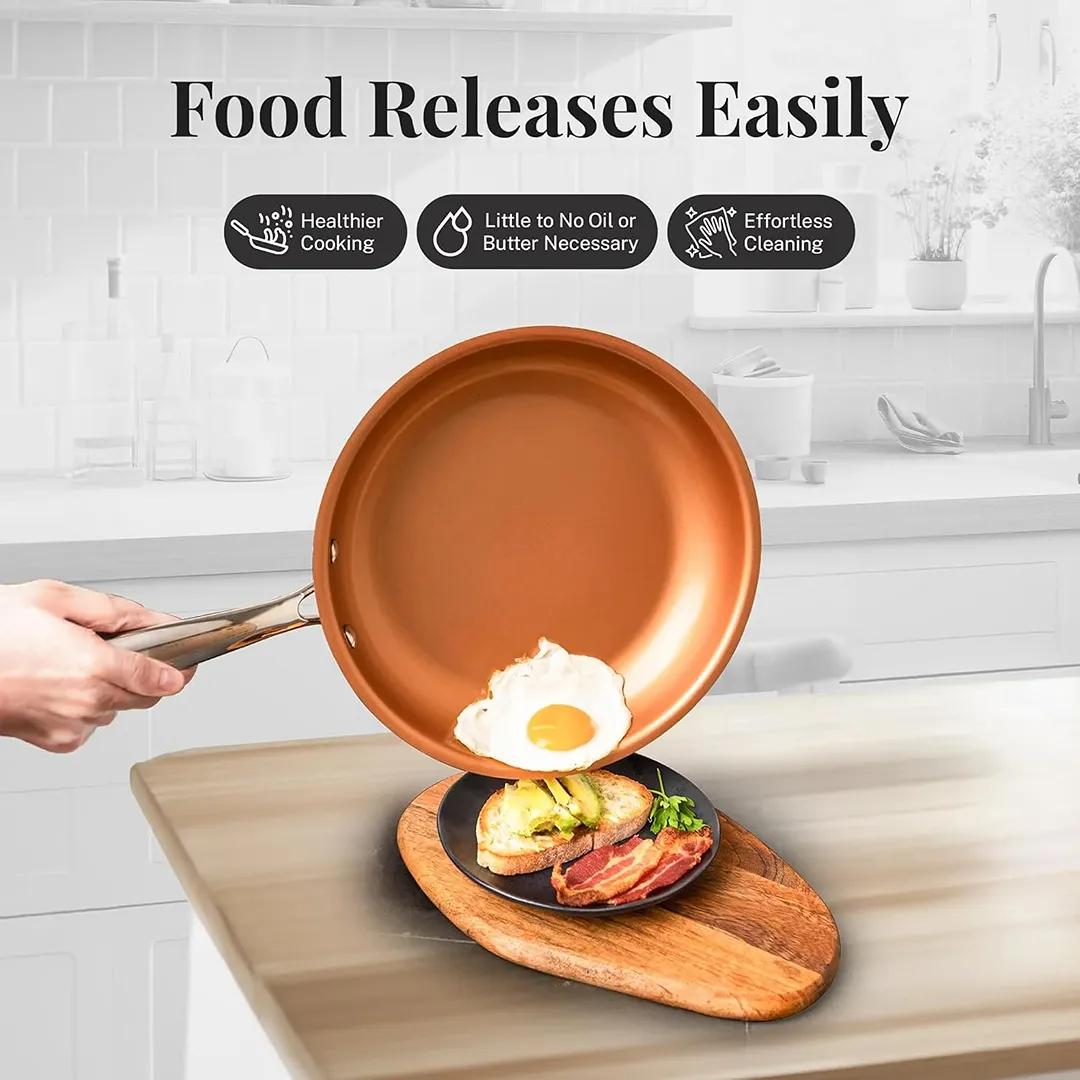 Nonstick Pots and Pans Set - 8 Piece - Image 3