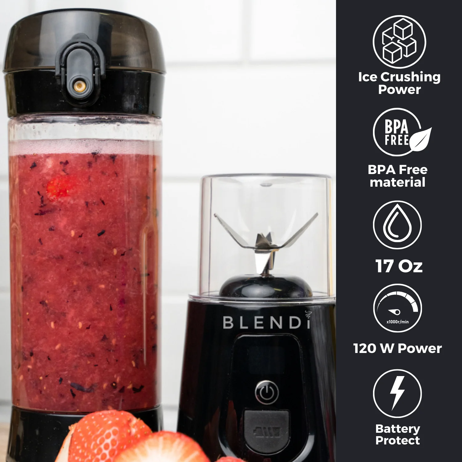Pro+ Ice Crushing Portable Blender (17oz) - Image 5