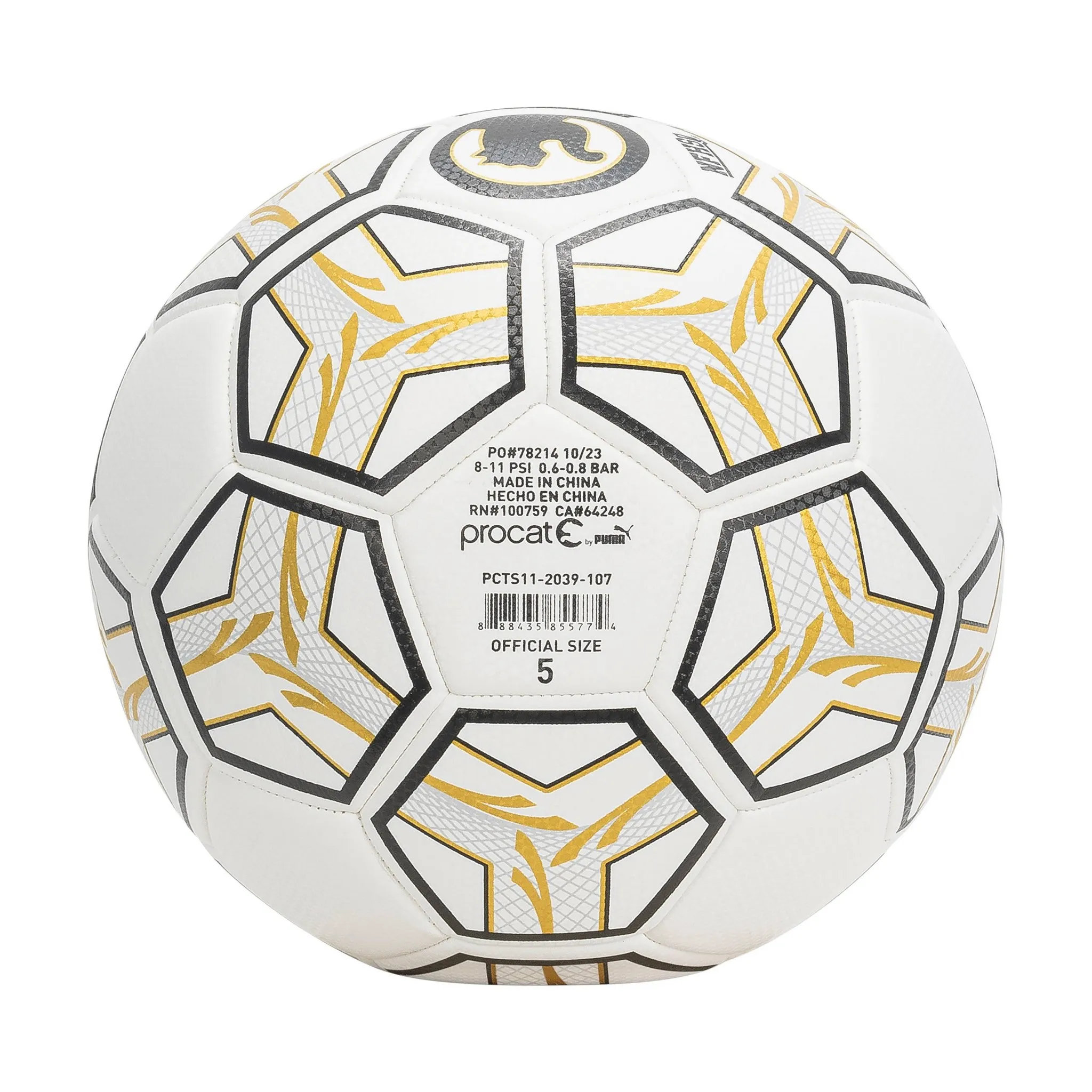 ProCat by Puma NFHS Soccer Ball Size 5 - White - Image 2