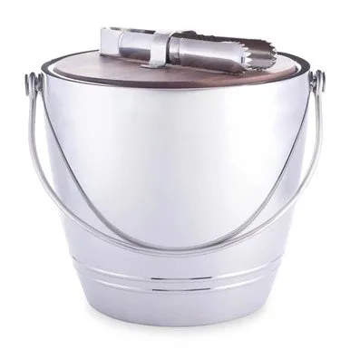 Professional Round Ice Bucket with Tongs - Image 5