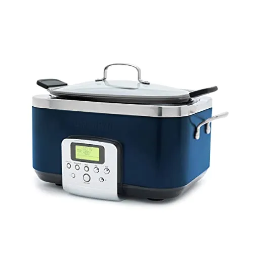 Programmable 6QT Electric Slow Cooker - Oxford Blue