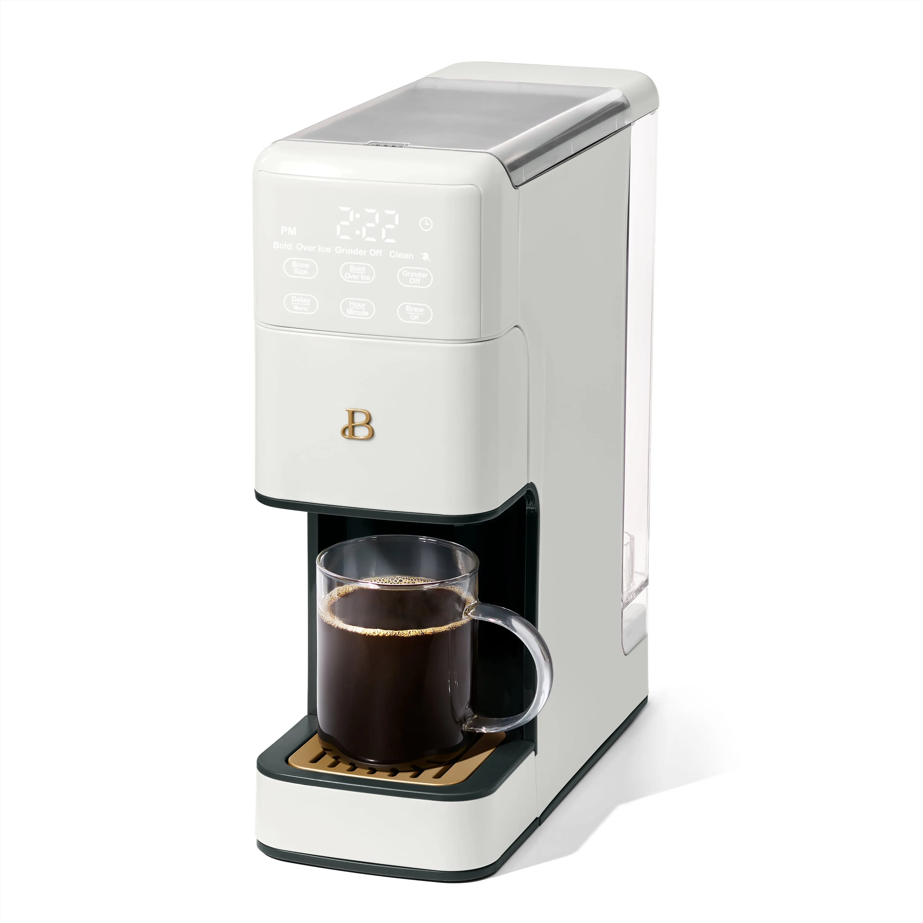 Programmable Single Serve Coffee Maker - White Icing