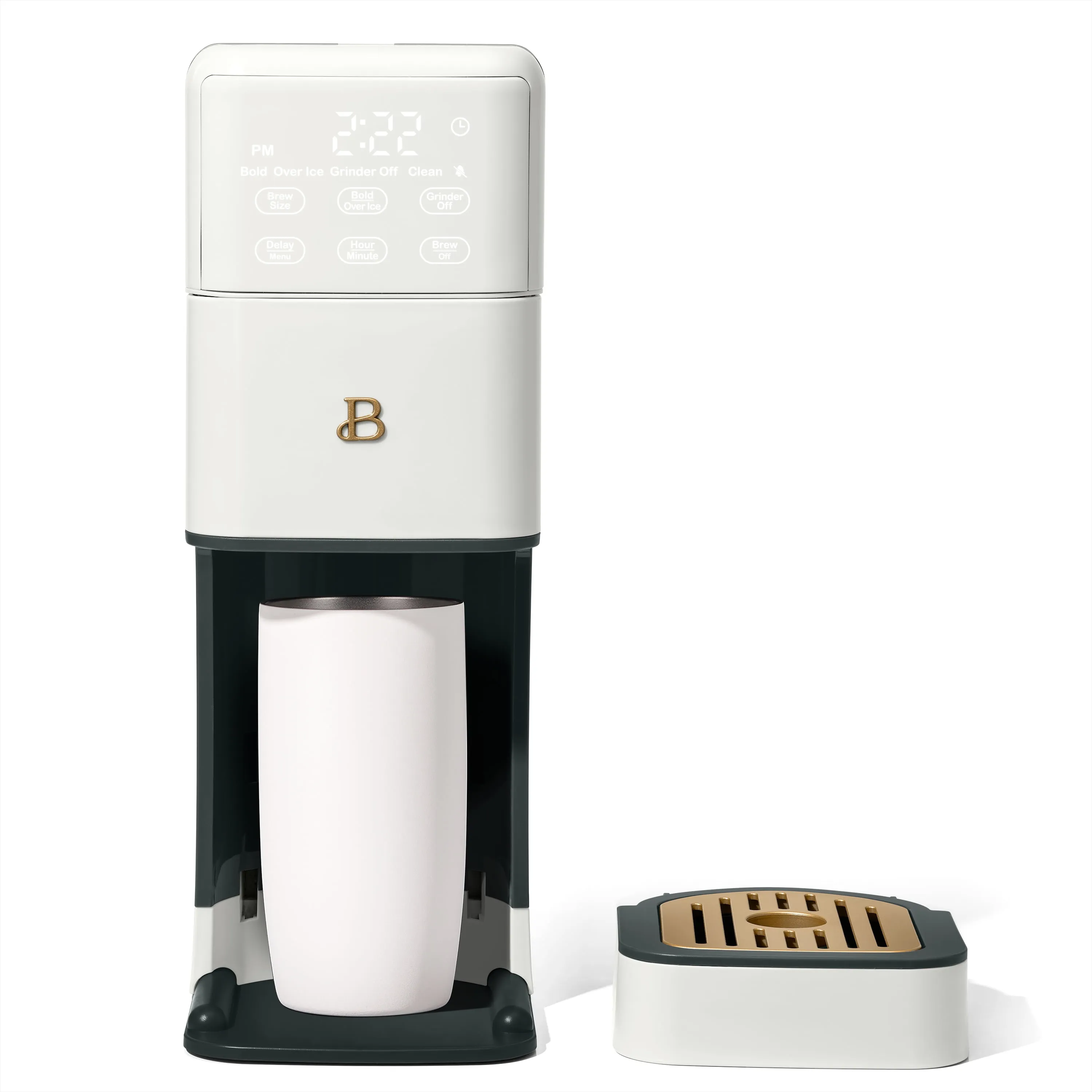 Programmable Single Serve Coffee Maker - White Icing - Image 2