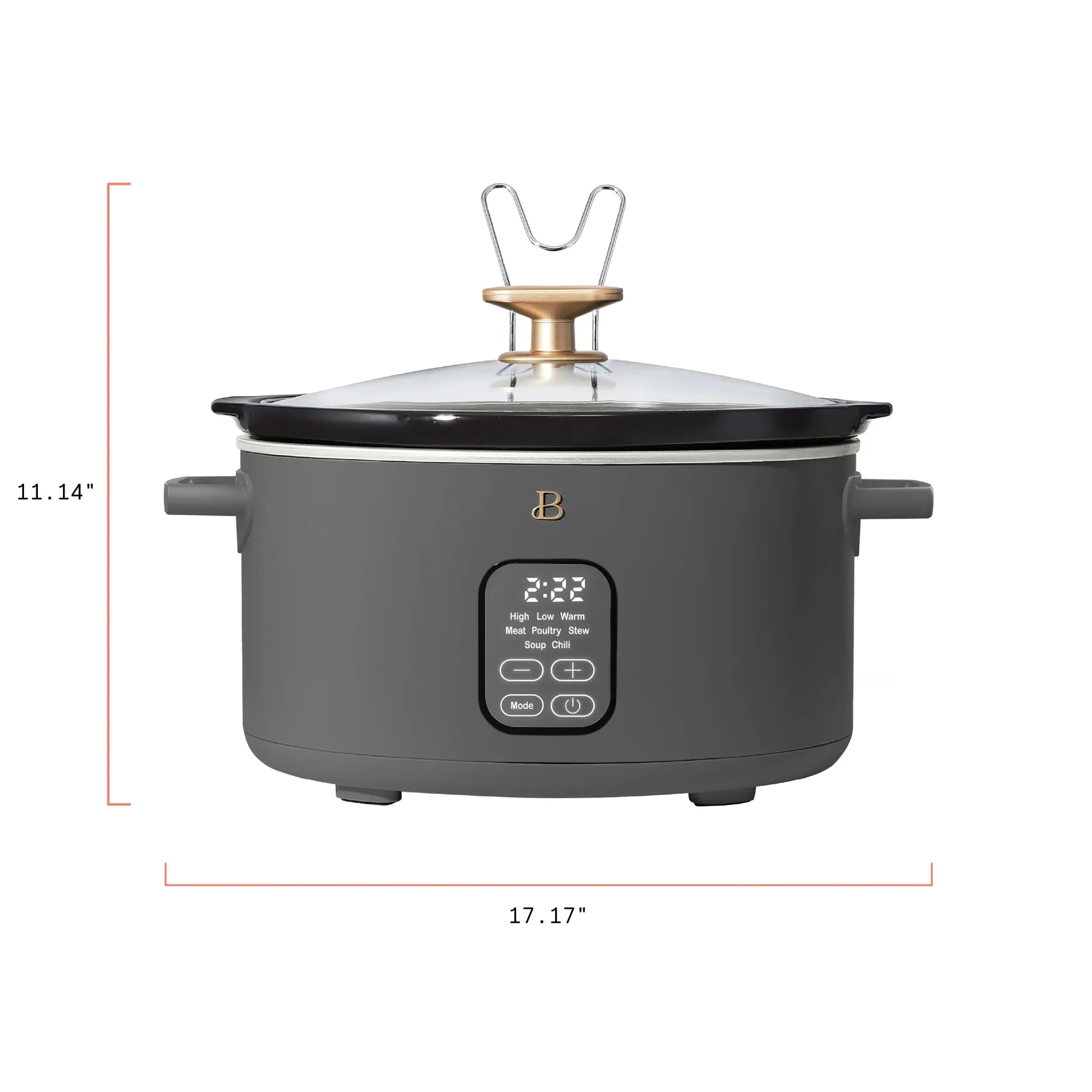 Programmable Slow Cooker - Oyster Grey - Image 3