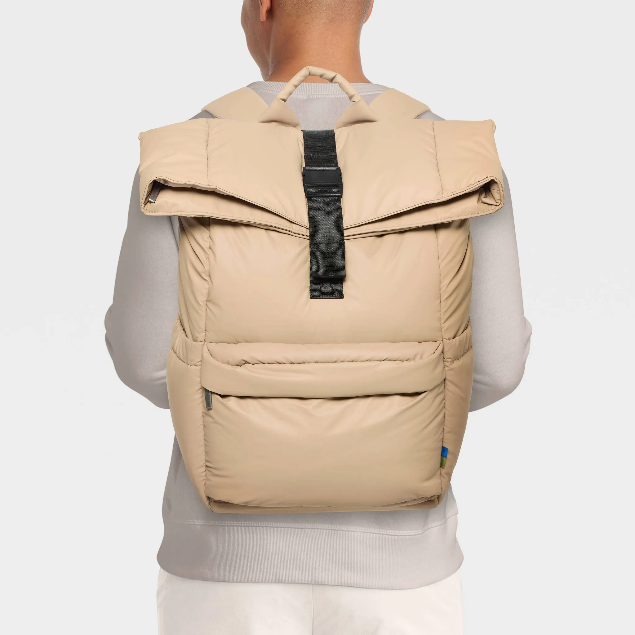 Puffer Backpack - Tan - Image 2