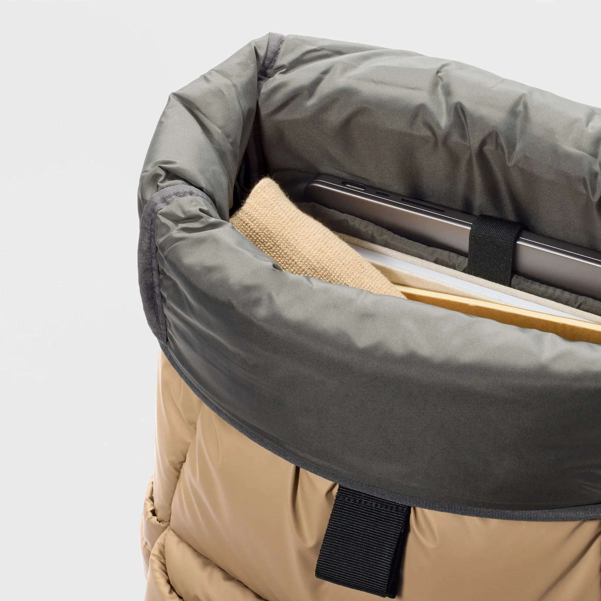 Puffer Backpack - Tan - Image 3