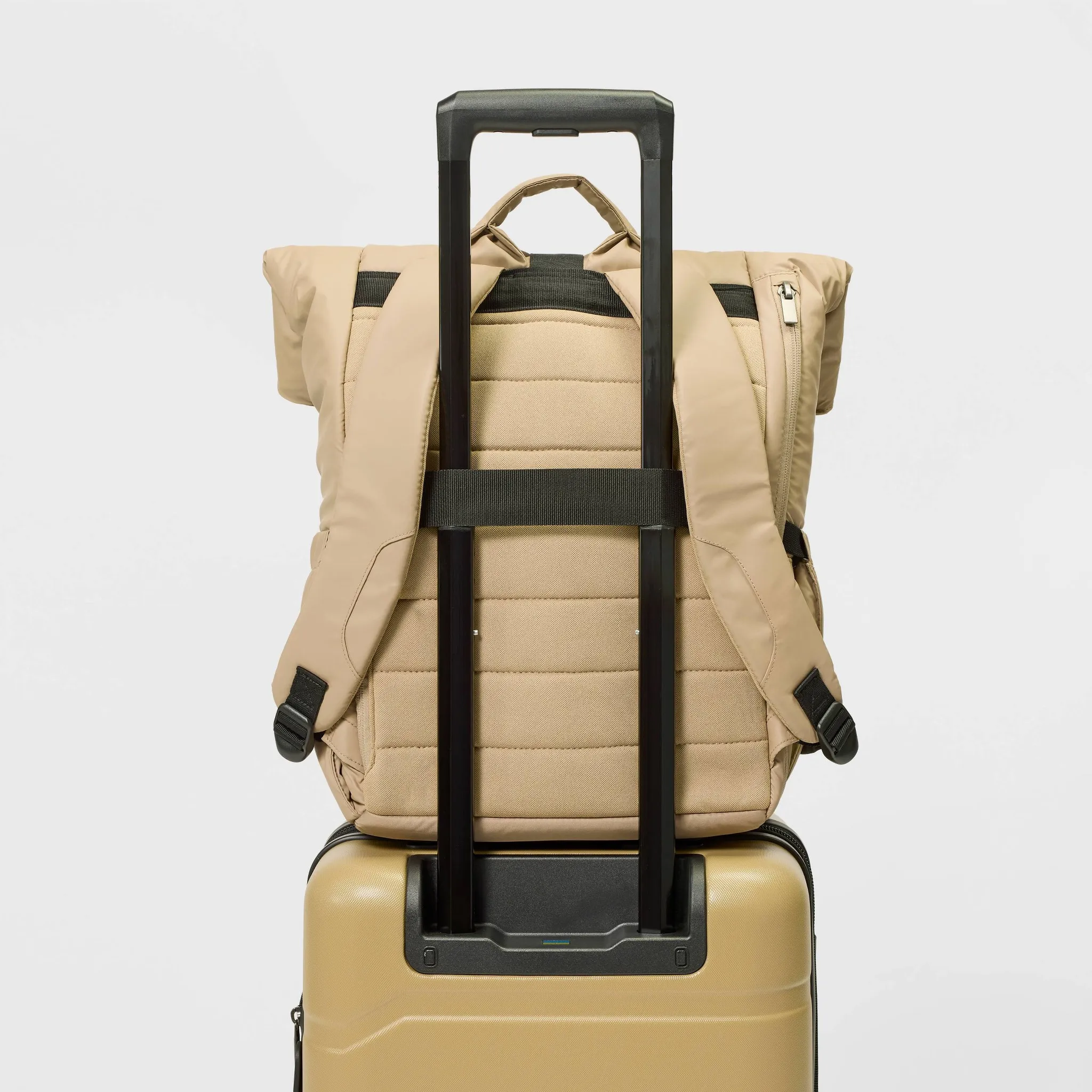 Puffer Backpack - Tan - Image 5
