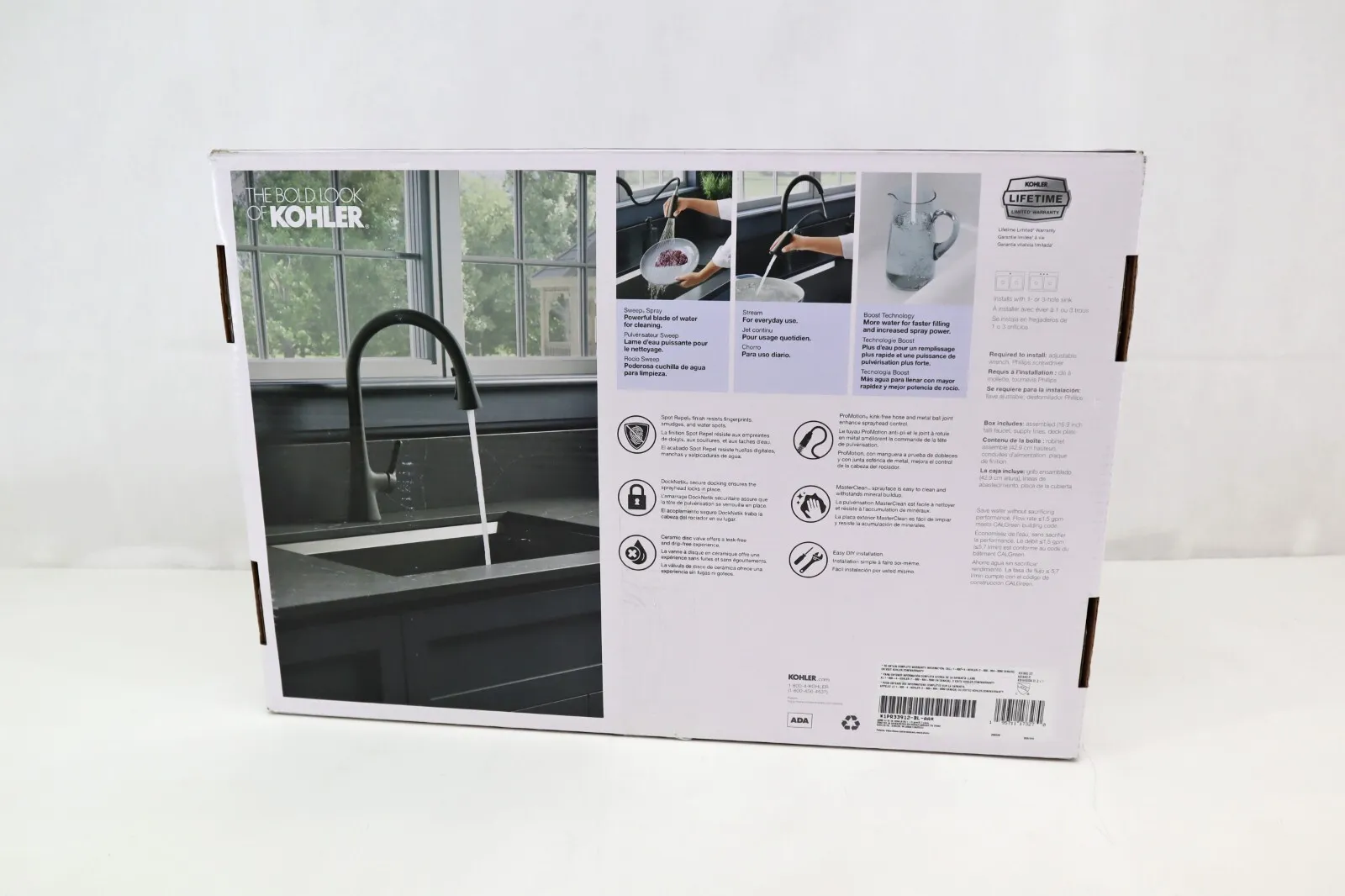 Pull-Down Kitchen Sink Faucet - Matte Black - Image 4