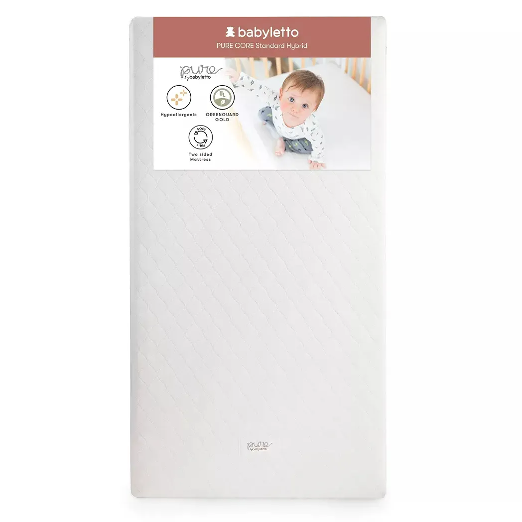 Pure Core Non-Toxic Crib Mattress with Hybrid Waterproof Cover, Greenguard Gold Certified - Image 4