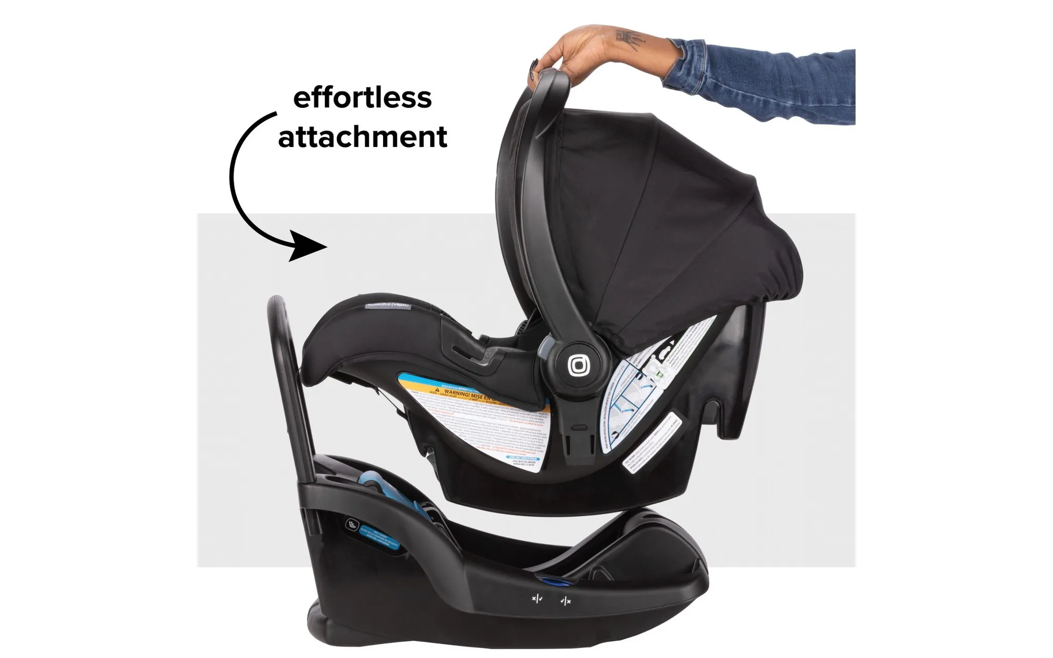 3-in-1 Travel System with Infant Car Seat - Black - Image 10