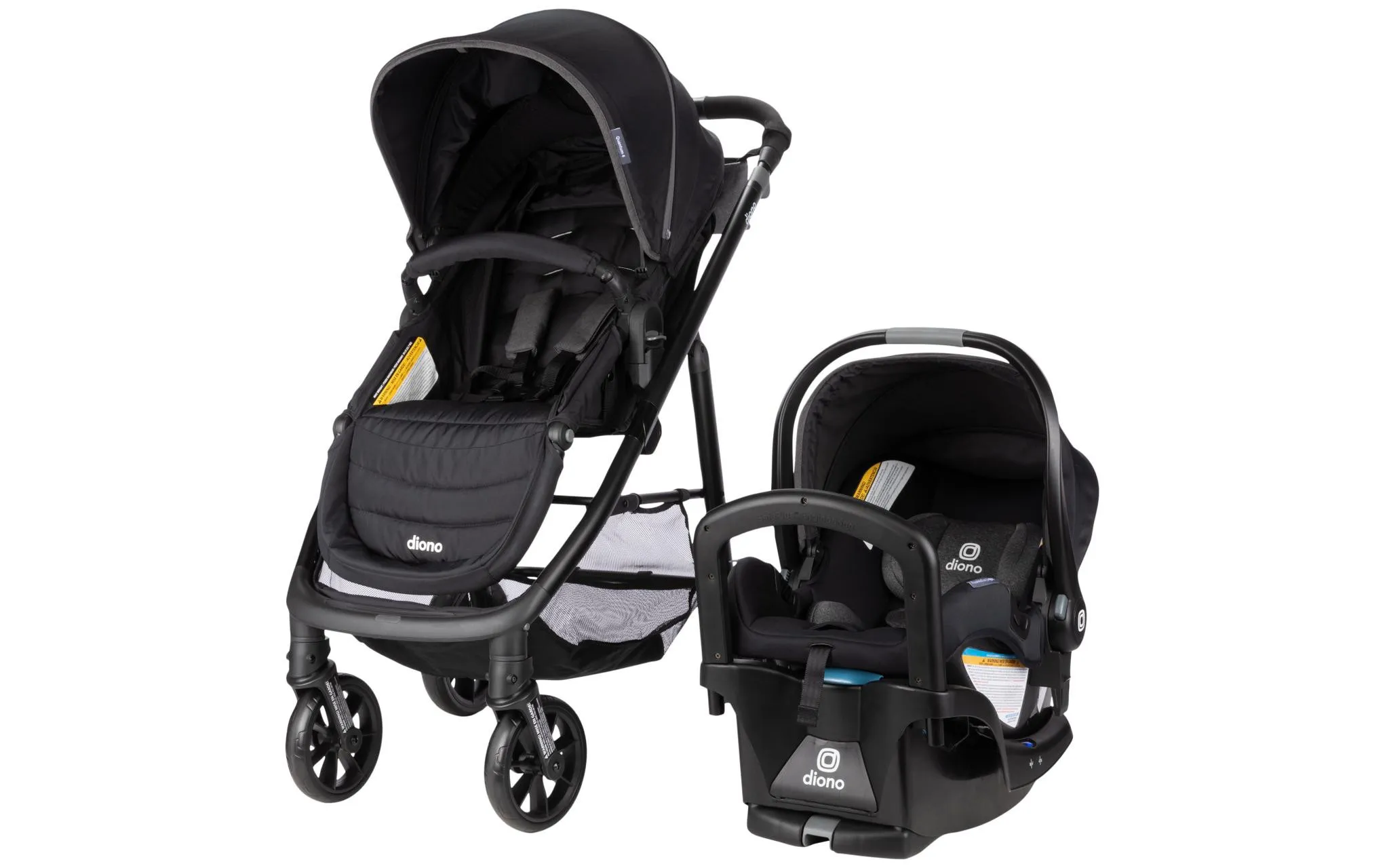 3-in-1 Travel System with Infant Car Seat - Black - Image 2