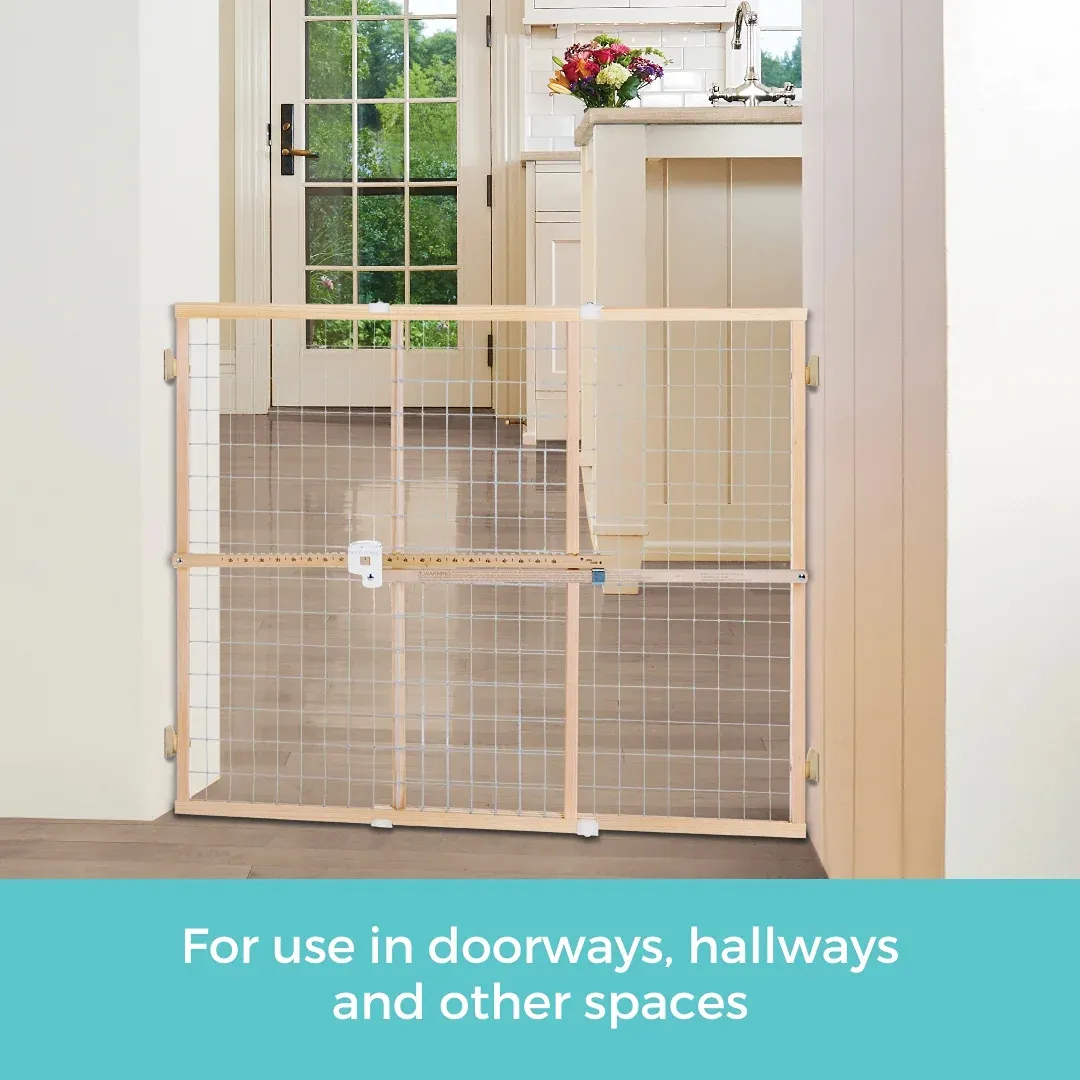 Quick-Fit Wire Mesh Pet/Baby Gate for Wide Openings - Image 5