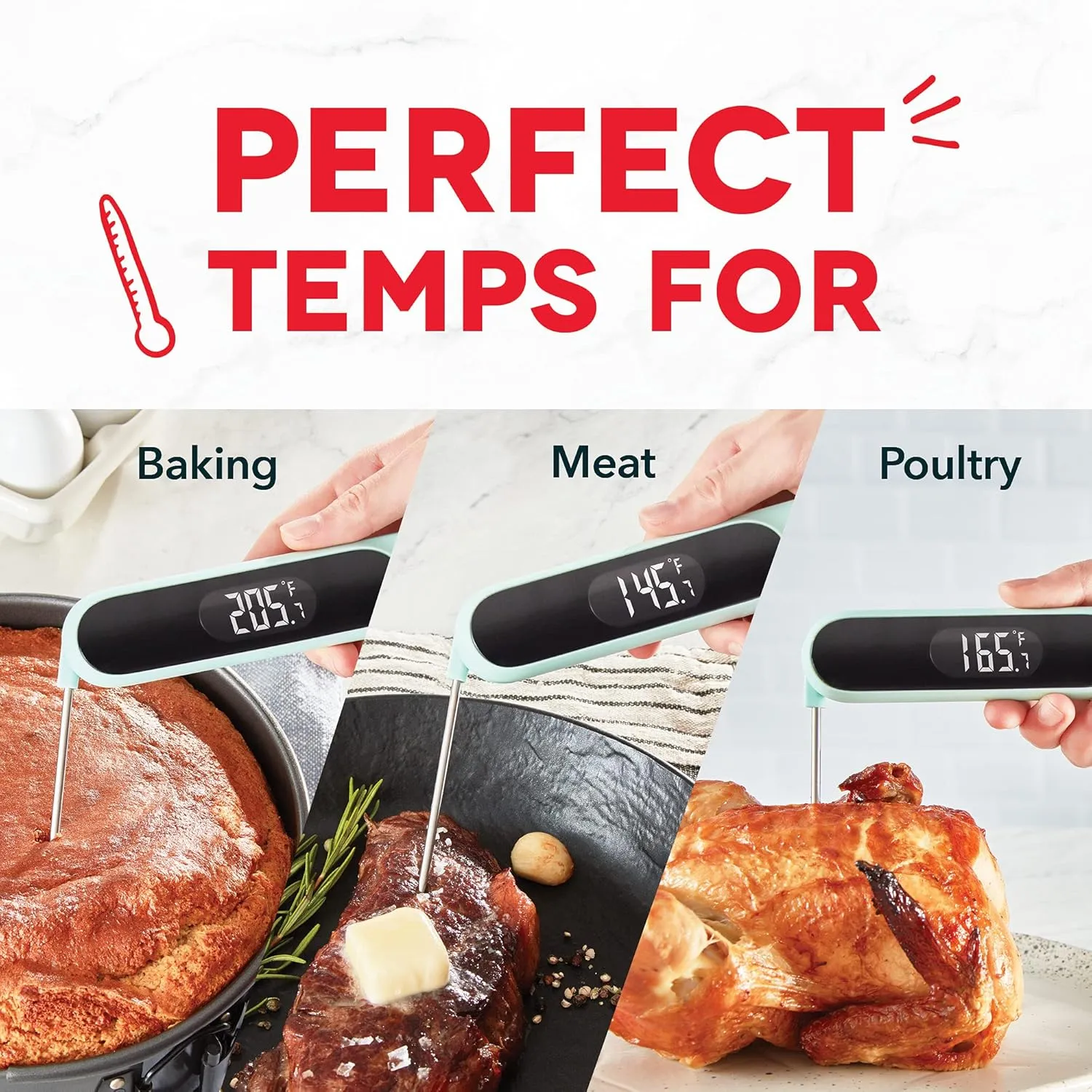 Quick-Read Meat Thermometer - Aqua - Image 6