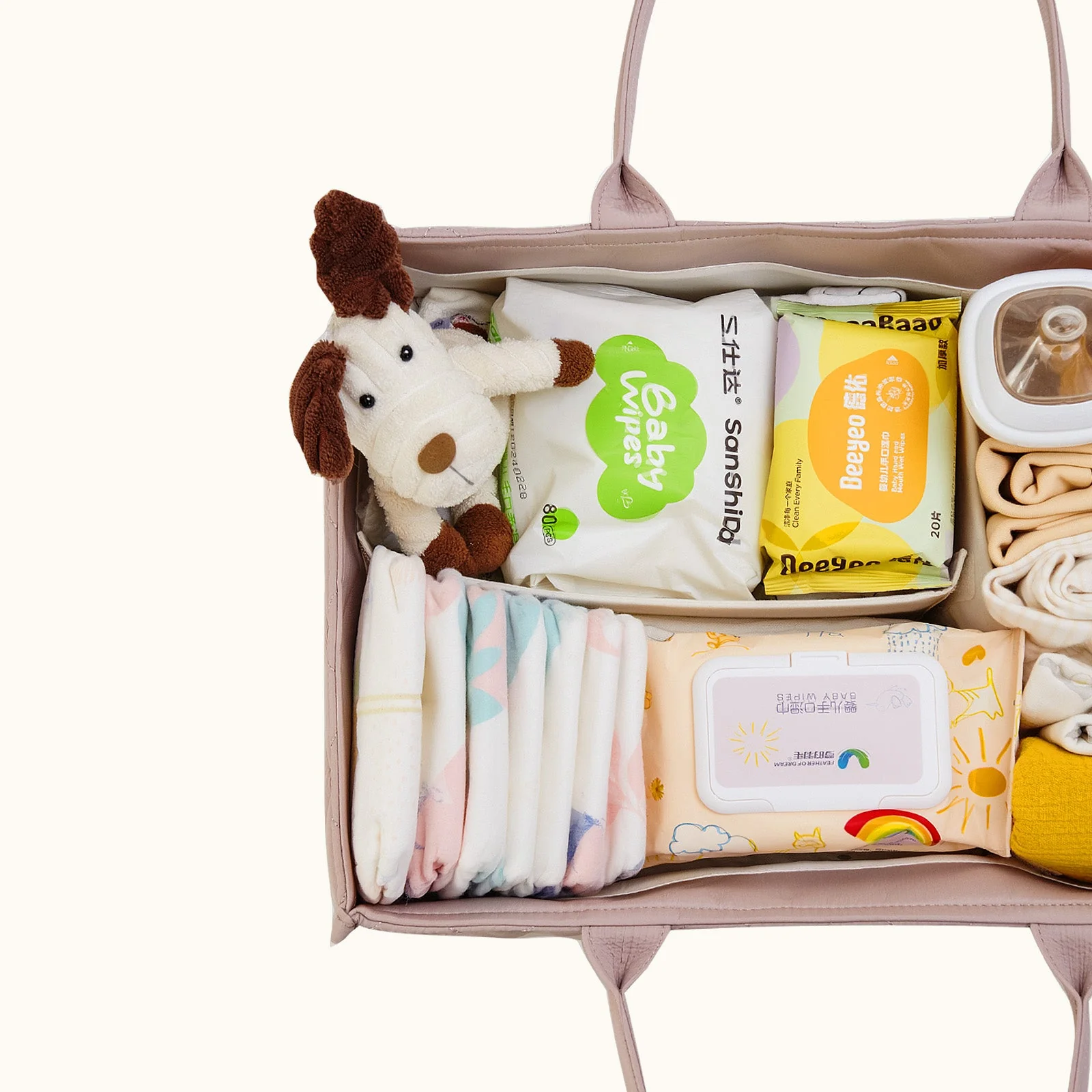 Quilted Diaper Caddy Organizer - Image 27