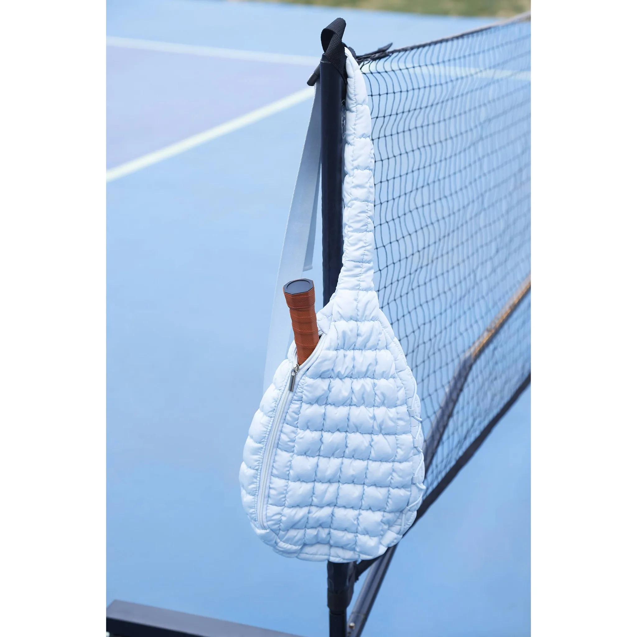 Quilted Sling Bag - Dusty Gray - Image 2