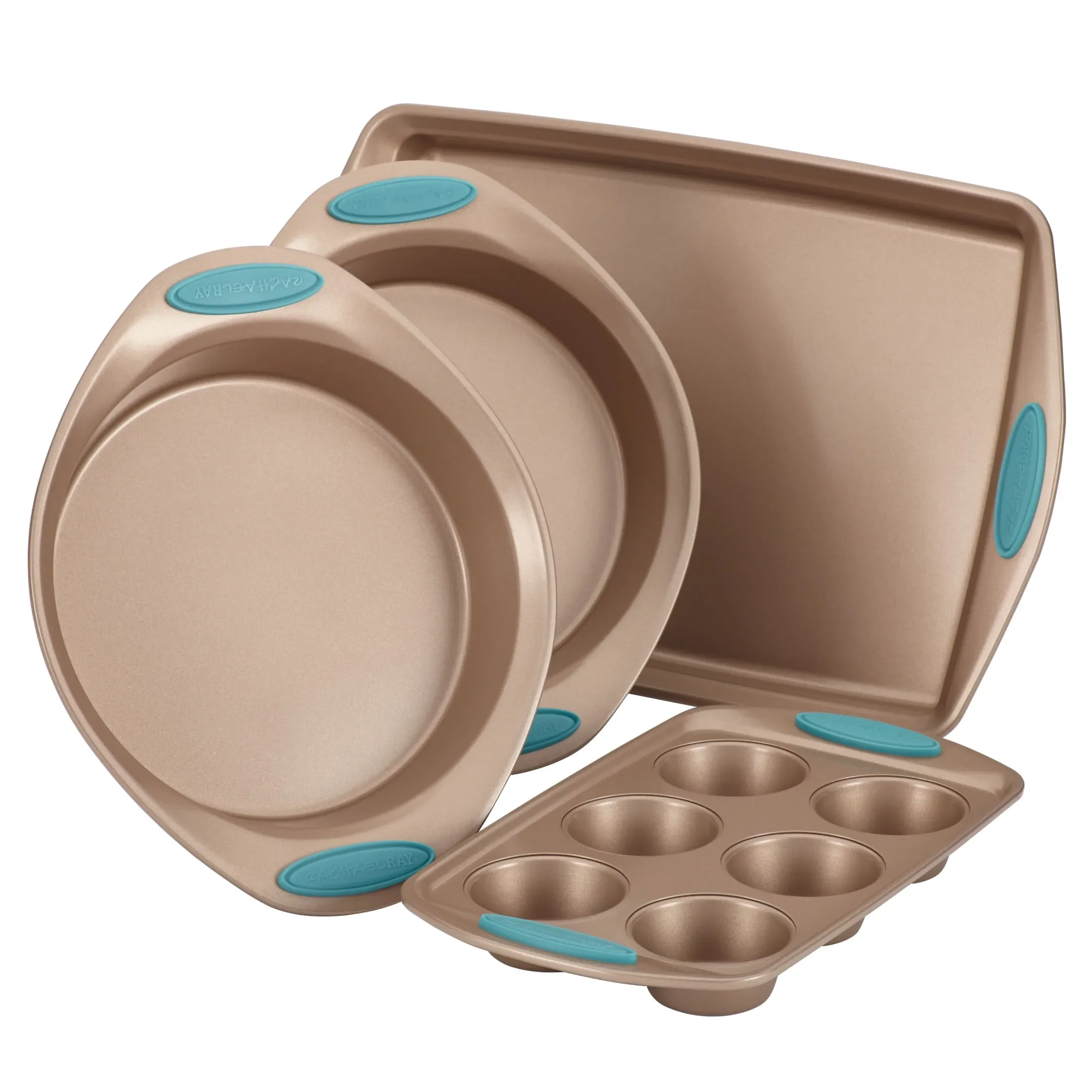Rachael Ray Cucina Nonstick Bakeware 4-Piece Set - Agave Blue - Image 5