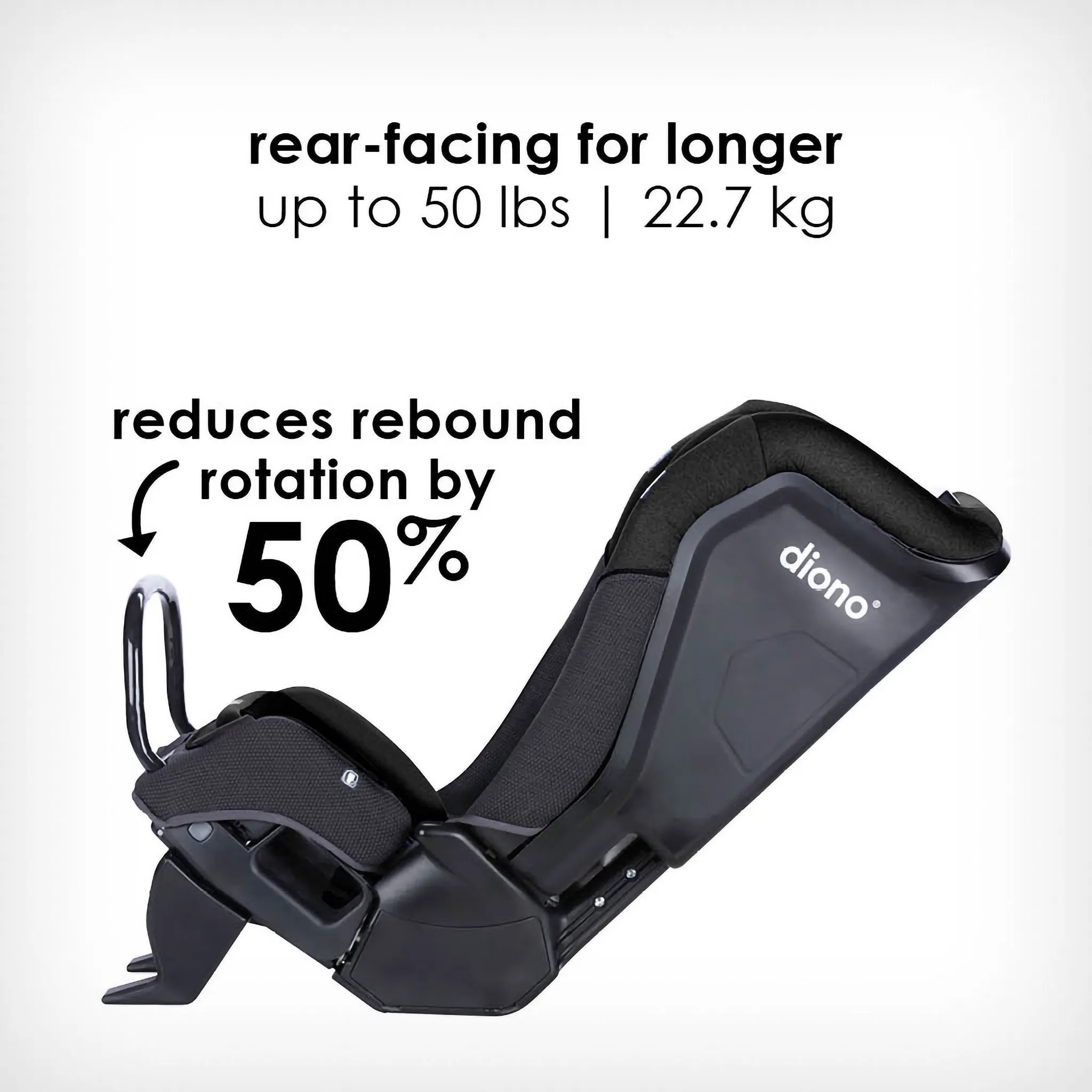 Radian 3QX All-in-One Convertible Car Seat - Jet Black - Image 3
