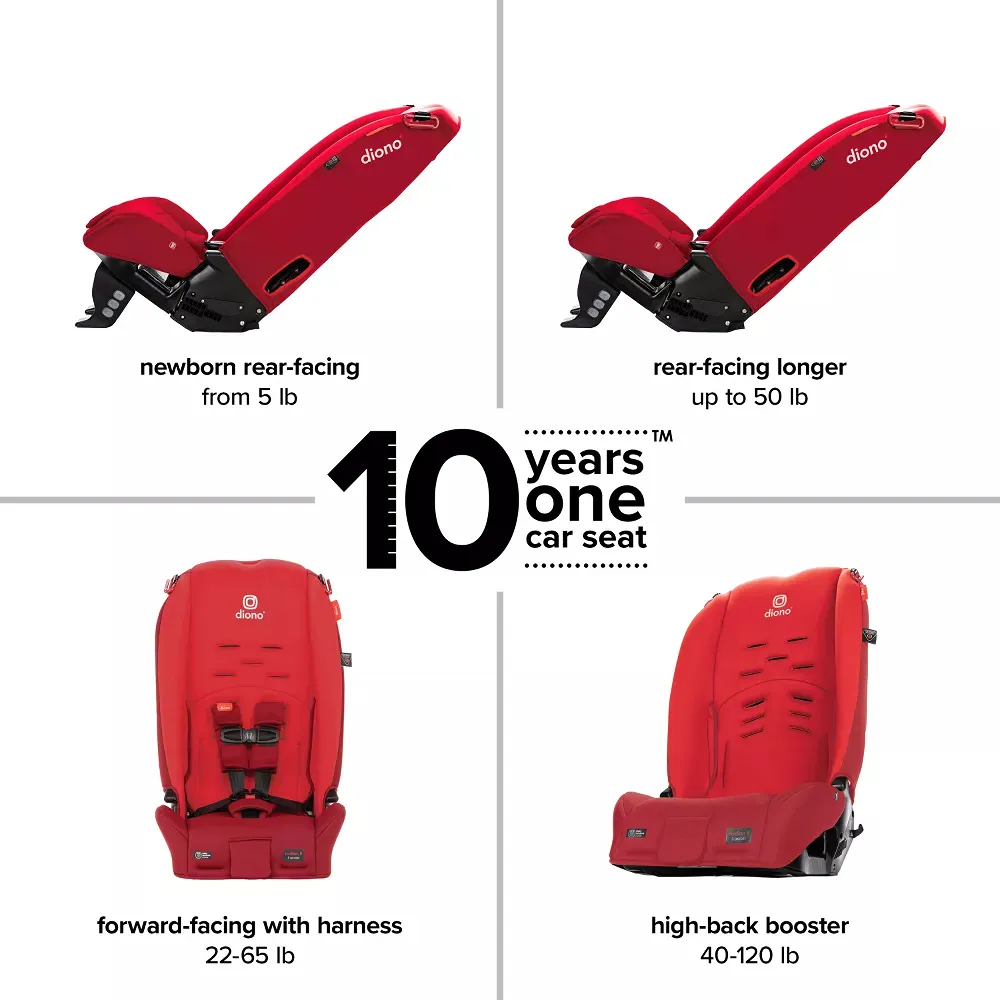 Radian 3R All-in-One Convertible Car Seat - Red Cherry - Image 3