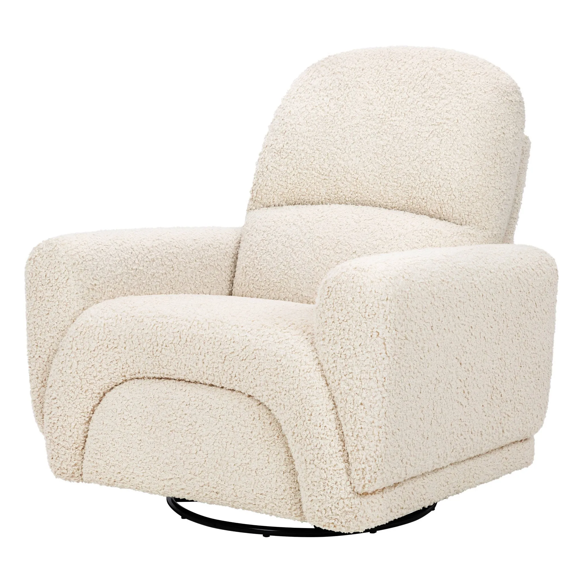 Rainbow Recliner and Swivel Glider - Almond Teddy Loop