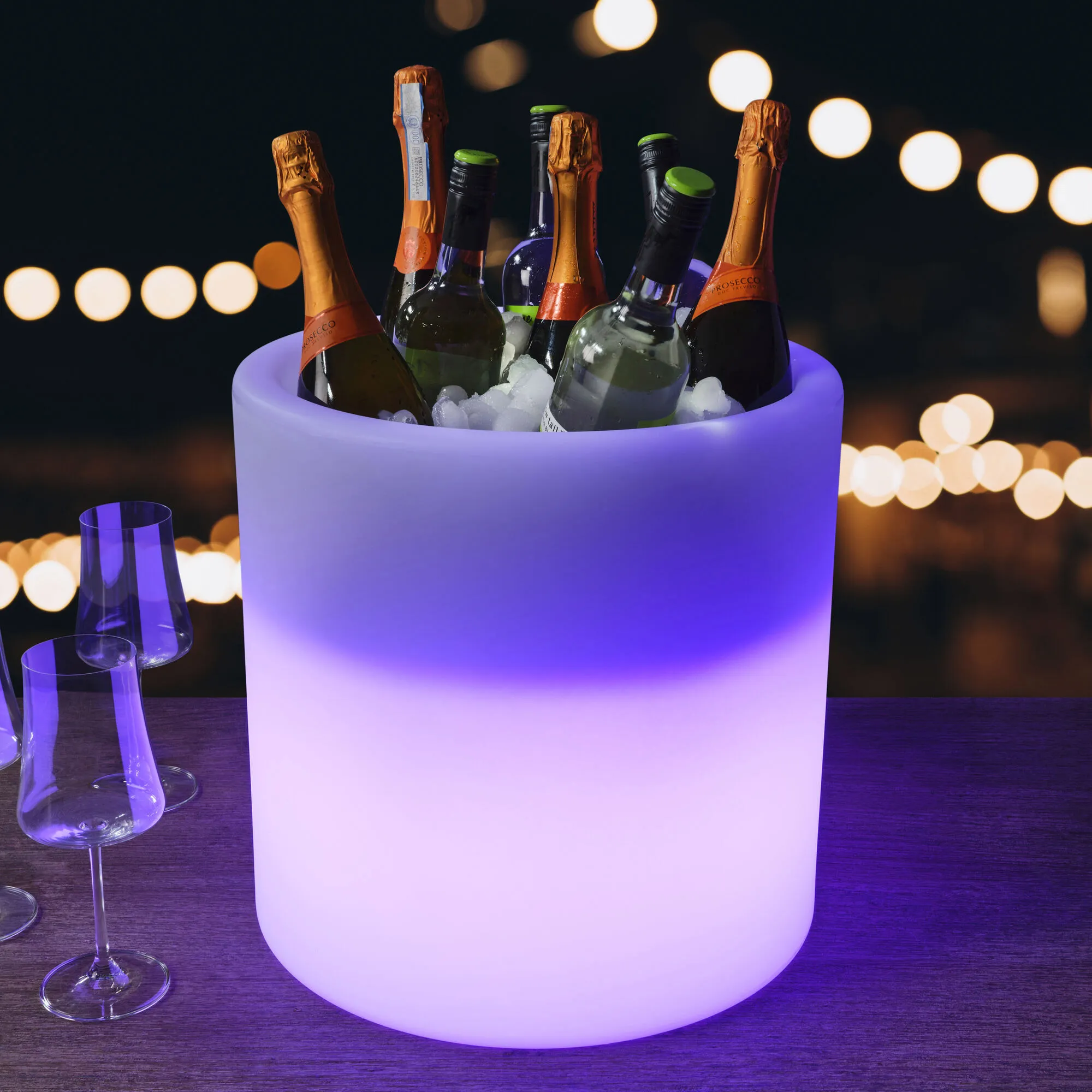 Rechargeable LED Beverage Tub