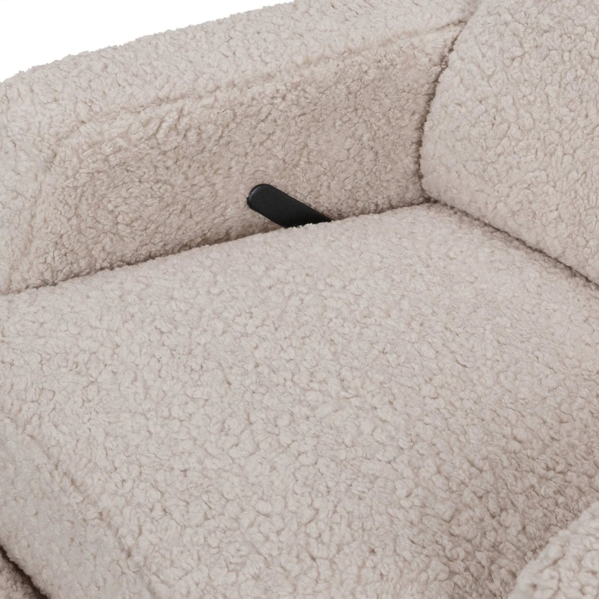 Recliner and Swivel Glider - Earl Grey Shearling - Image 3
