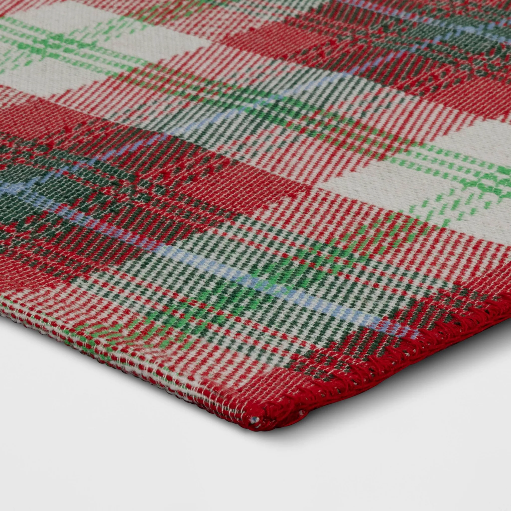 Rectangle Plaid Rug - Indoor Accent - Image 4
