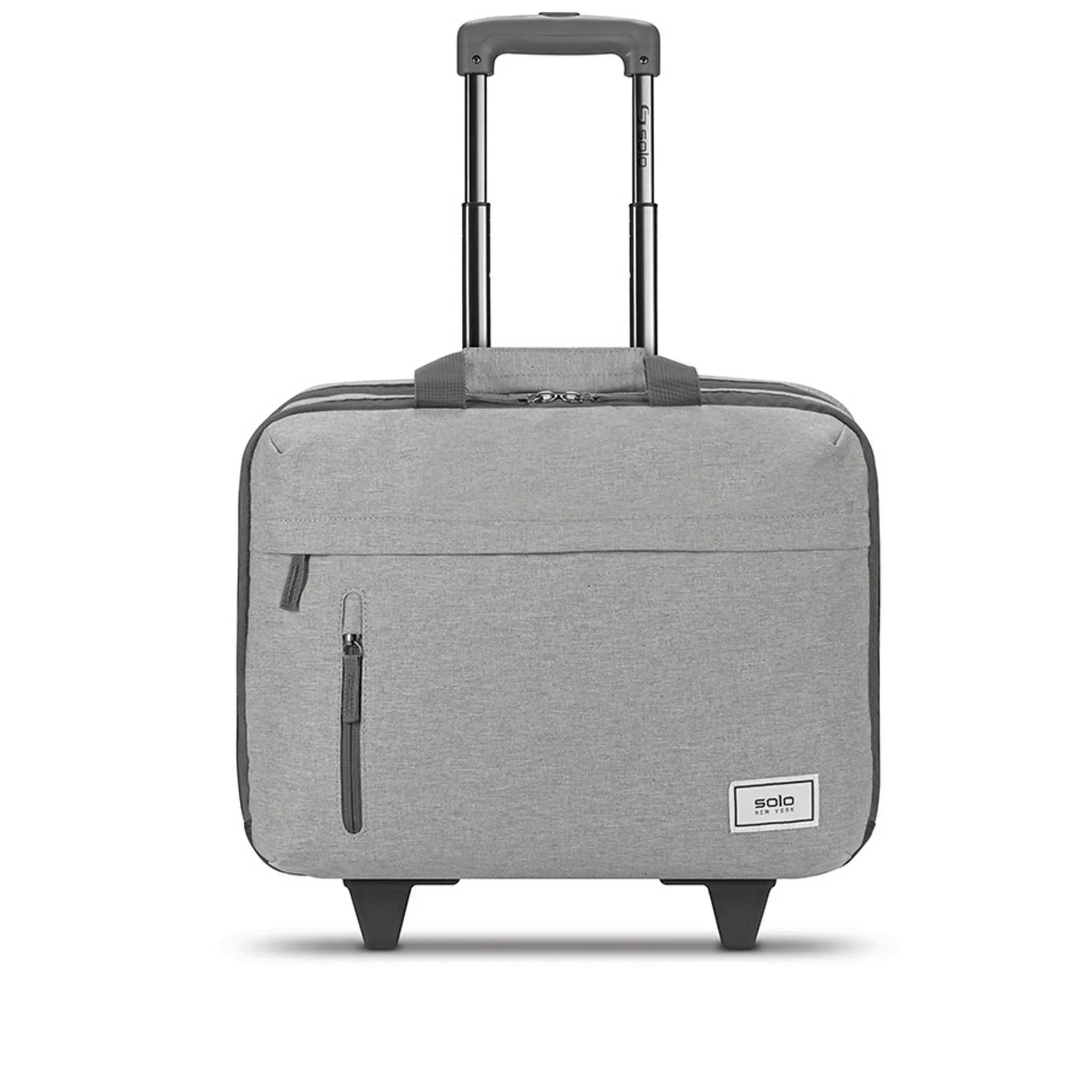 Recycled 15.6" Rolling Laptop Briefcase - Gray