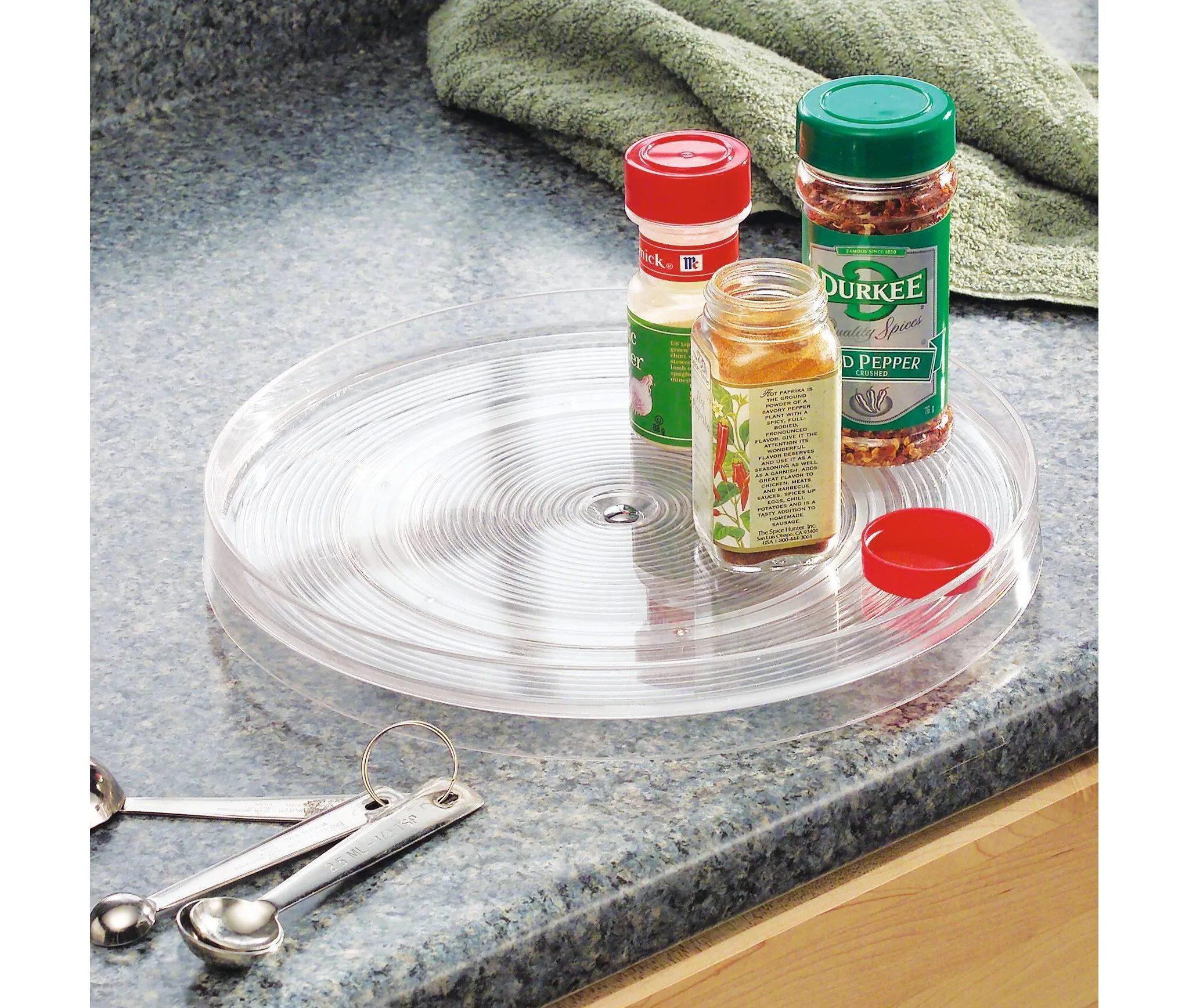 Recycled Plastic Lazy Susan Turntable Organizer - 11" - Image 4