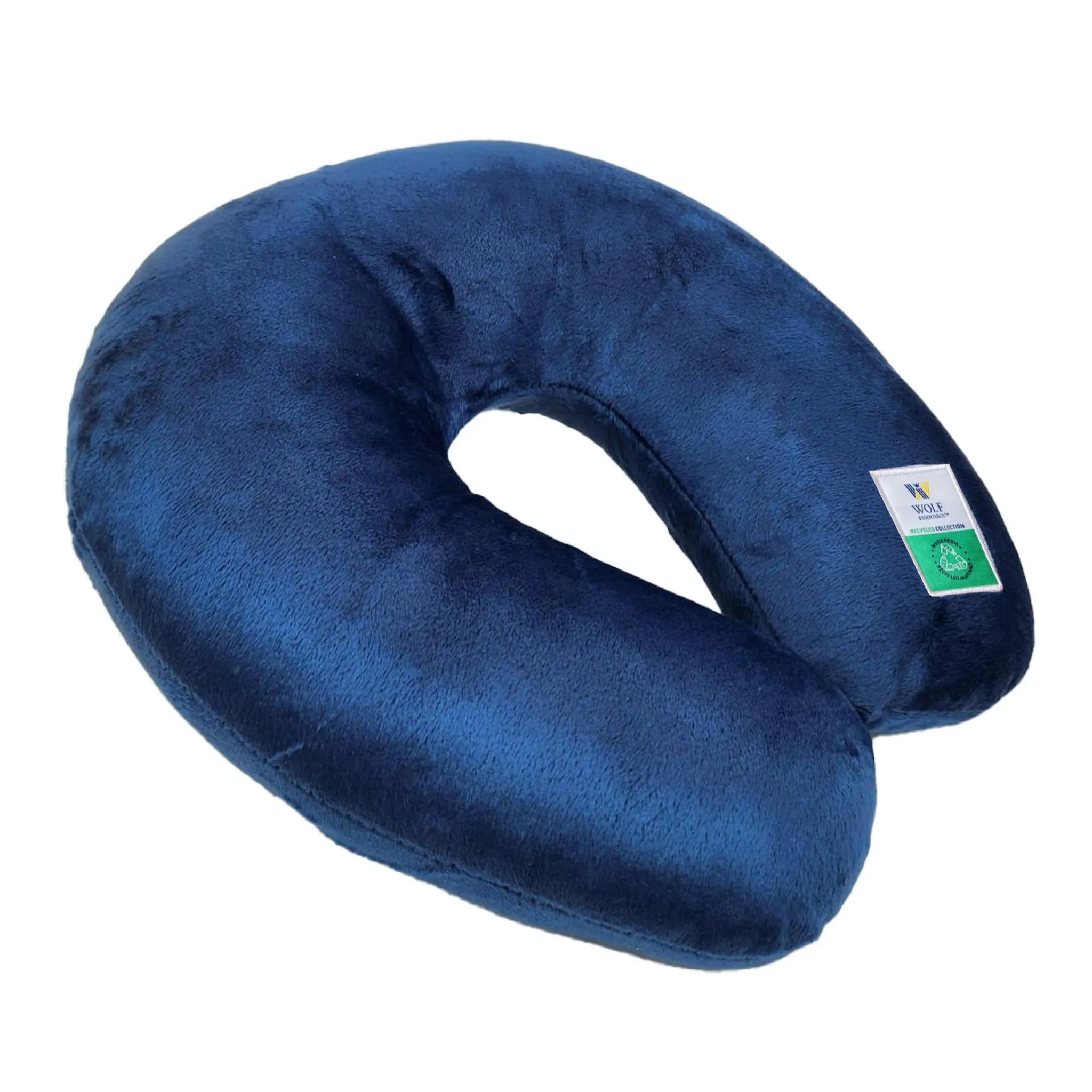 Recycled Travel Neck Pillow - Indigo - Image 2