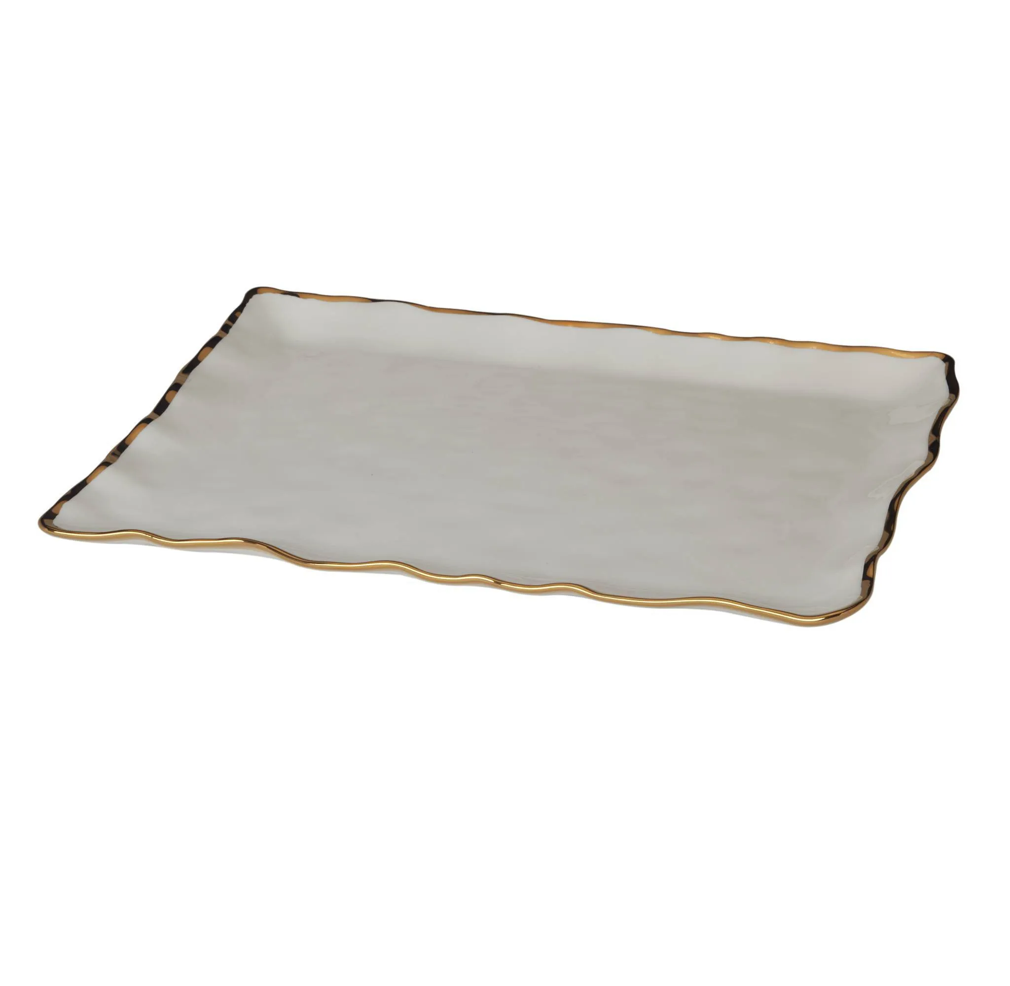 Regency Rectangular Serving Platter - Gold - Image 3