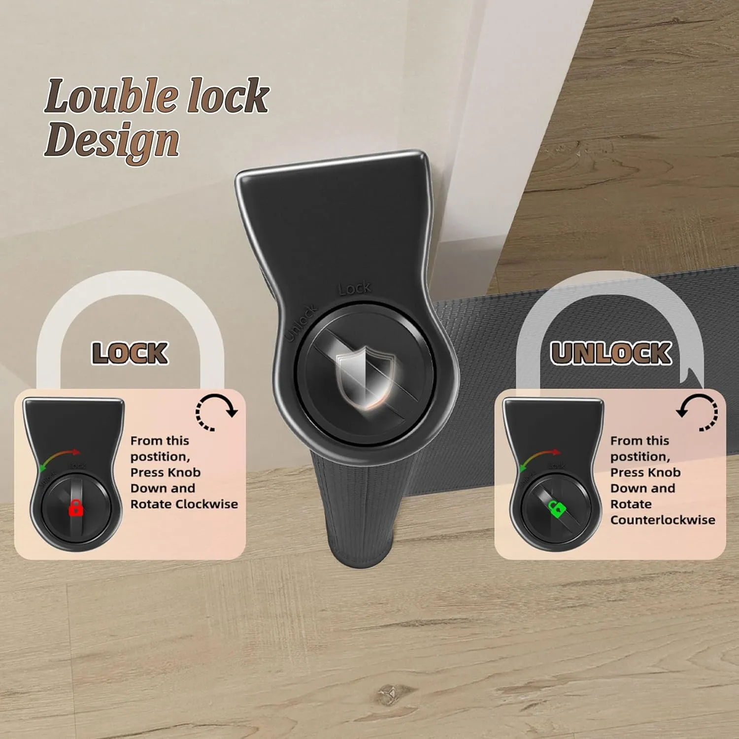Retractable Baby Gate - Black - Image 4