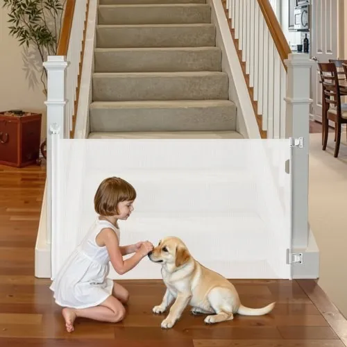 Retractable Baby Gate - White - Image 10