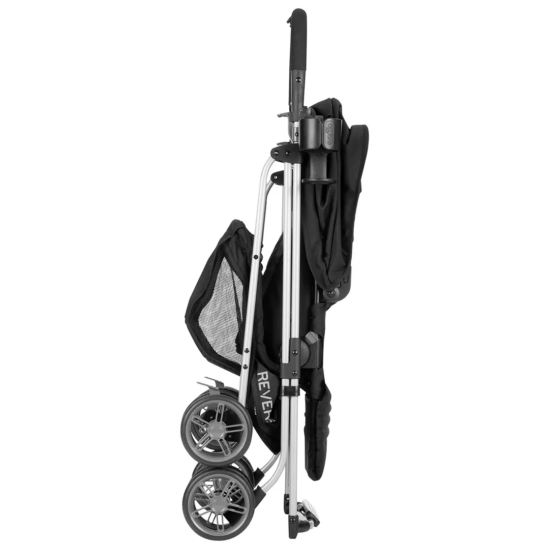 Reversi Reversible Lightweight Stroller - Black - Image 3