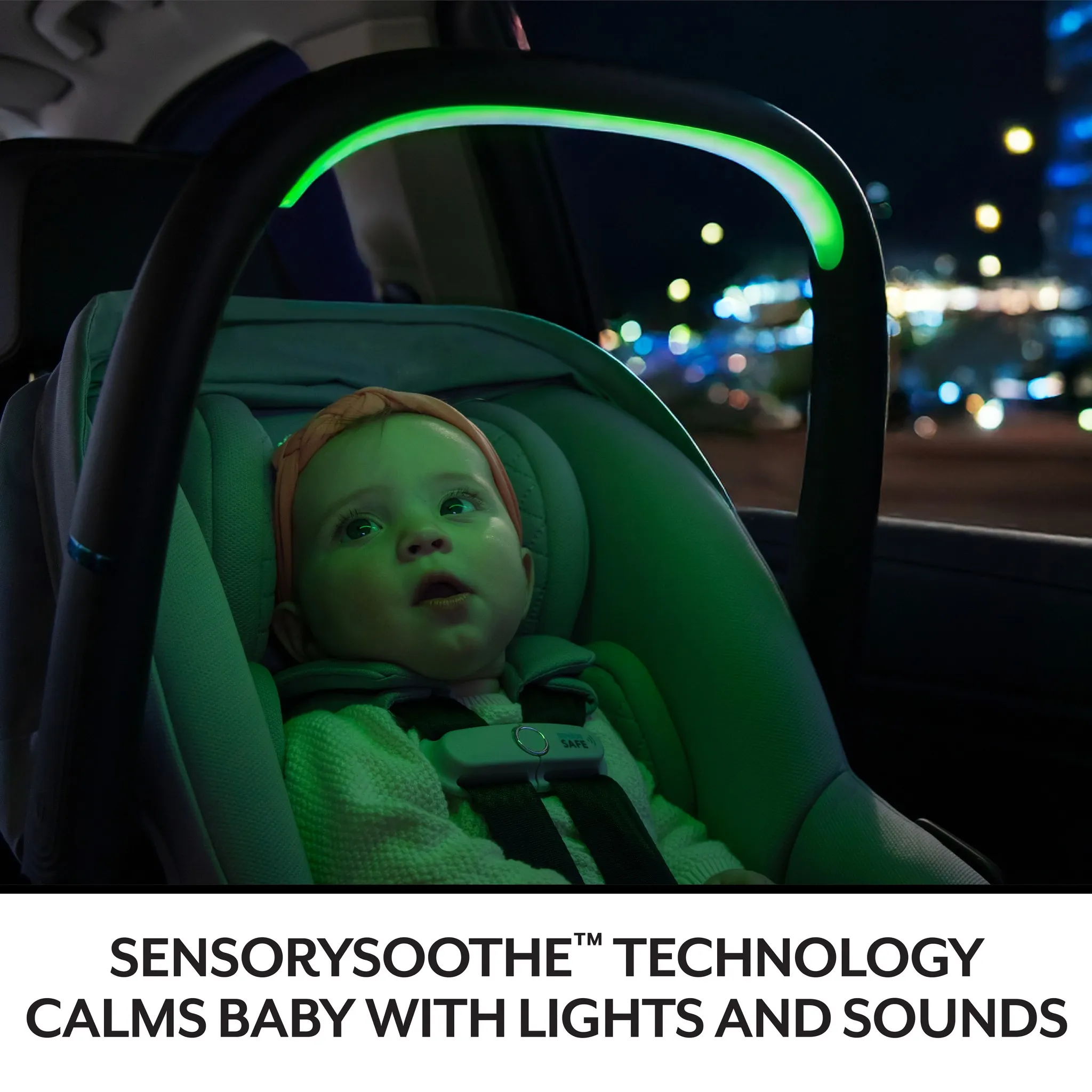 Revolve 180 LiteMax NXT Rotating Infant Car Seat with Sensory Soothe - Travertine - Image 4