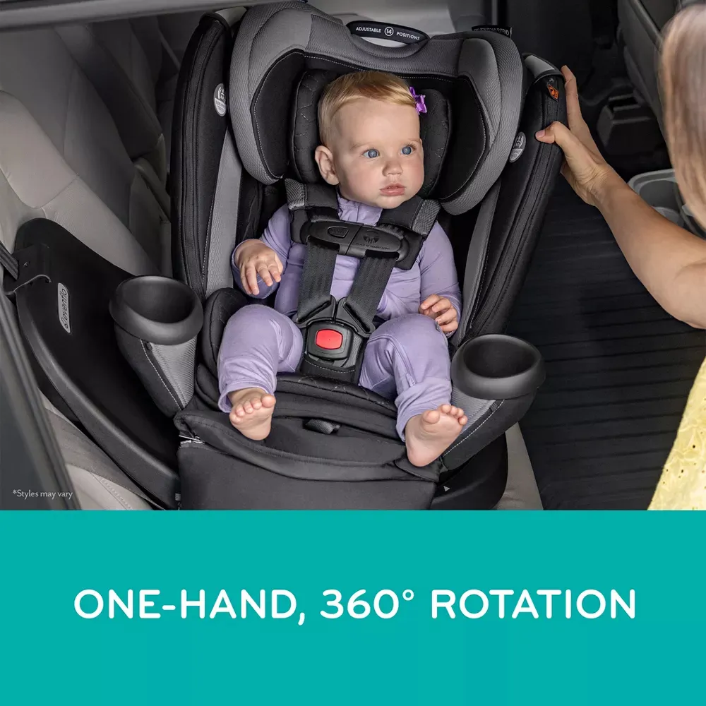 Revolve 360 Extend All-in-One Rotating Convertible Car Seat - Rowe Pink - Image 3