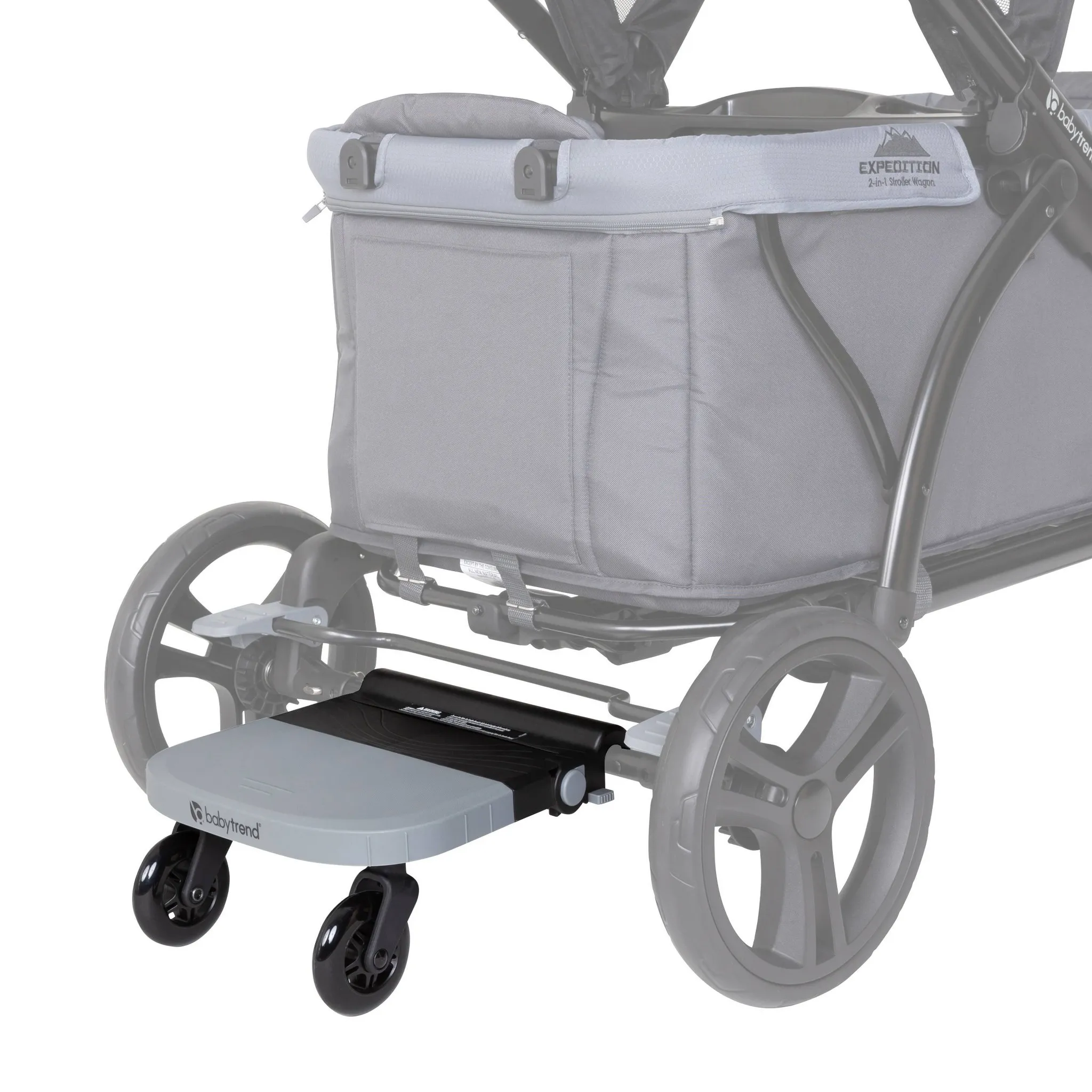 Ride-On Stroller Board for Wagons - Black - Image 3