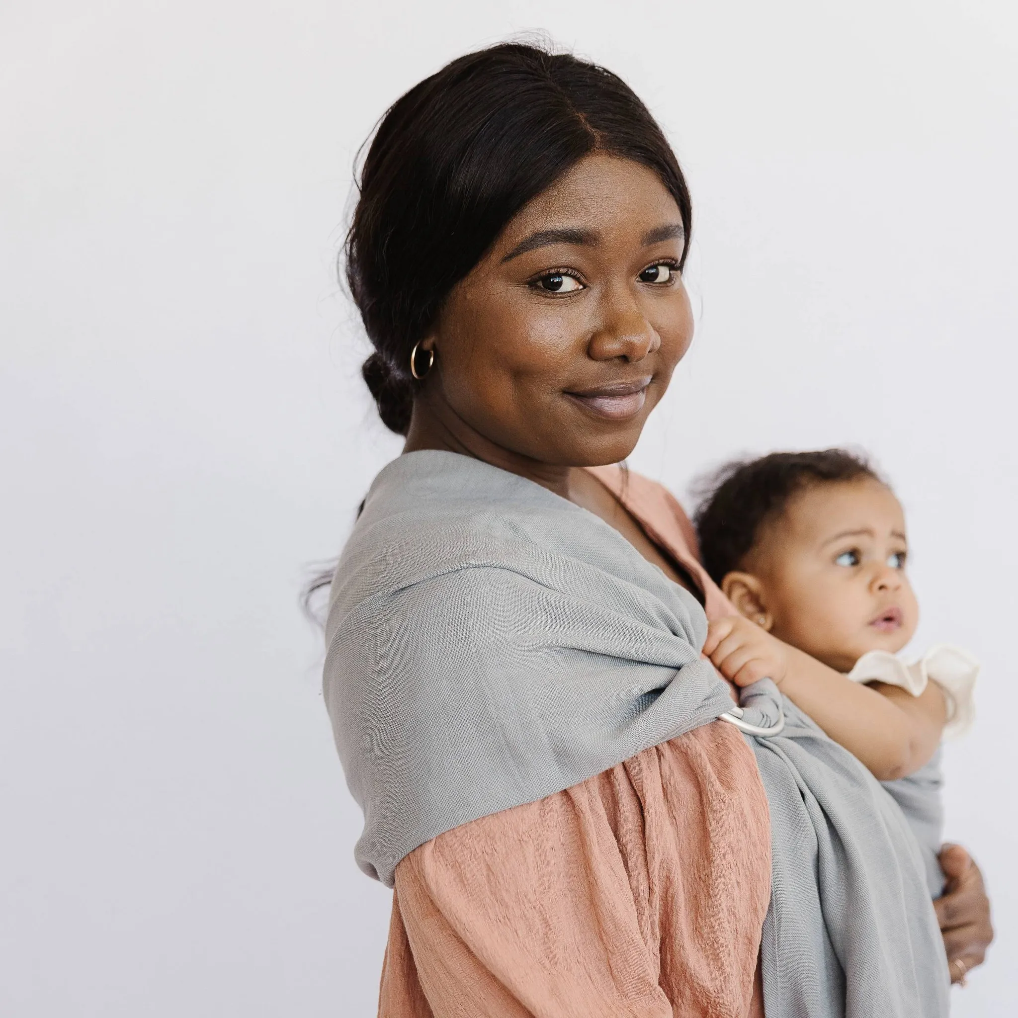 Ring Sling Baby Carrier - Black - Image 2