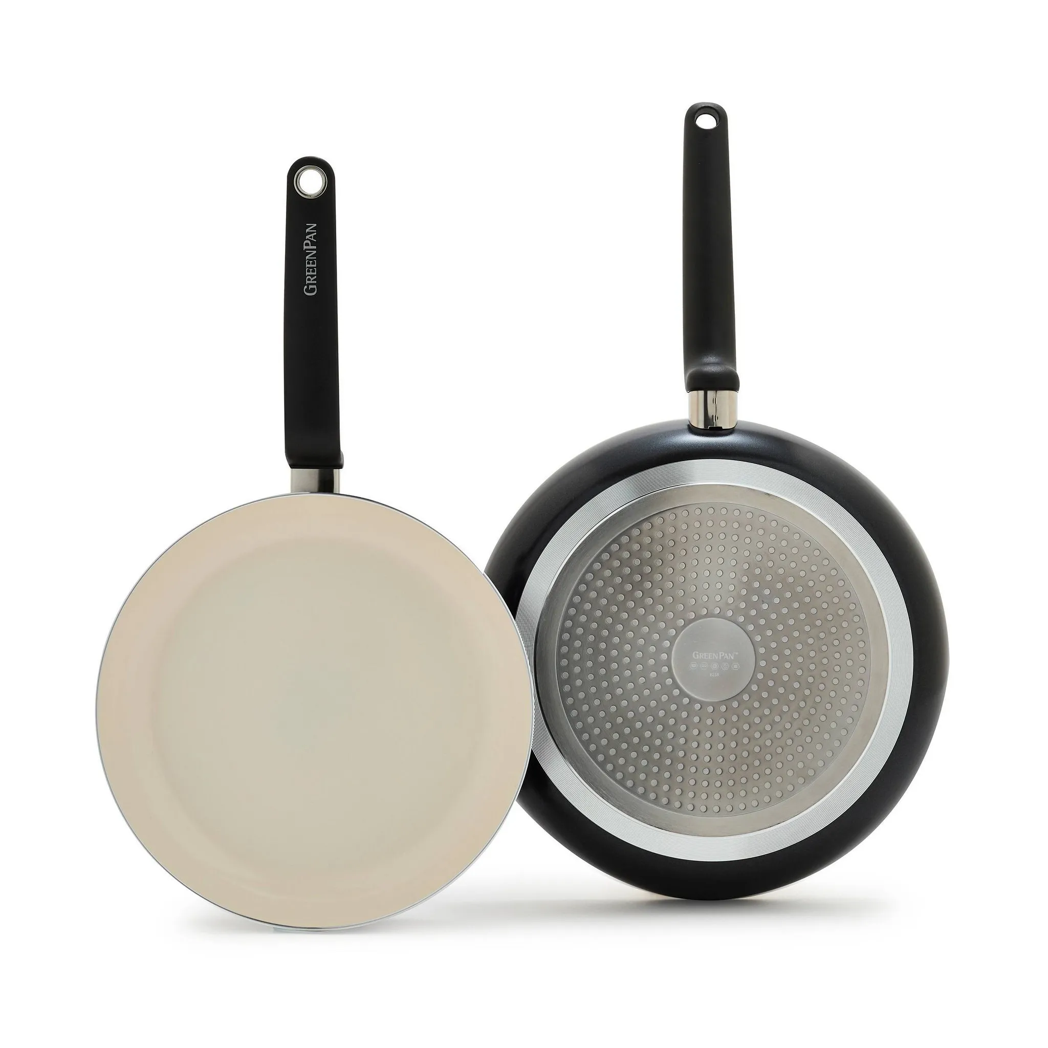 Rio Advanced 2pc (10" and 12") Ceramic Nonstick Fry Pan Set - Black