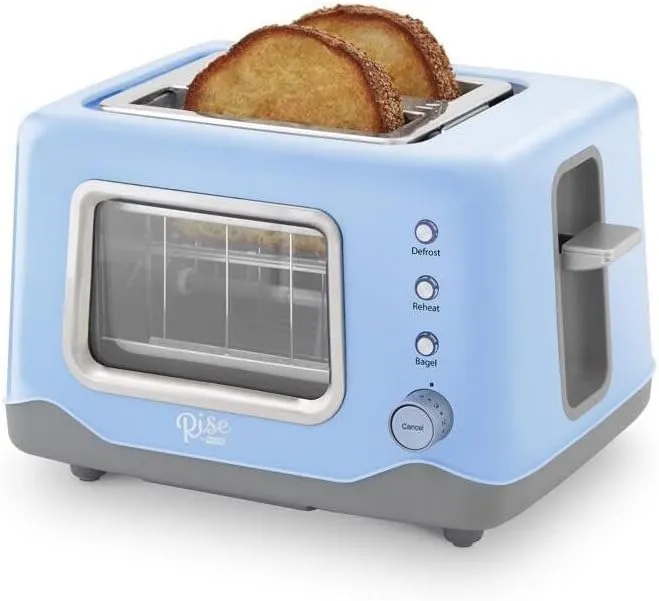 2-Slice Clear View Toaster - Blue Sky