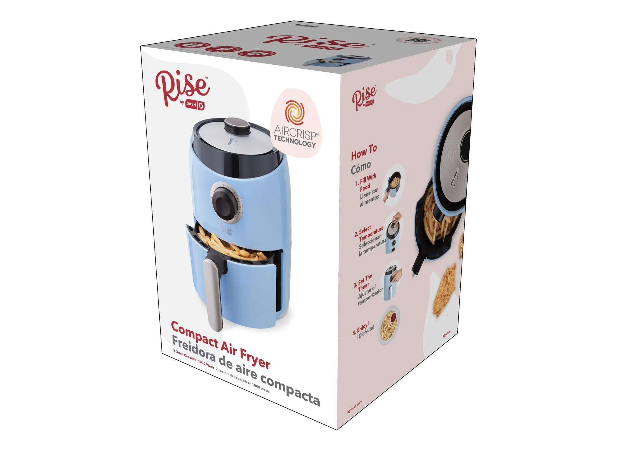 Rise By Dash Compact Air Fryer - Blue - Image 4