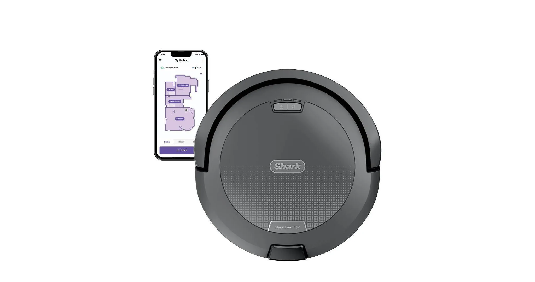 Robot Vacuum with SmartPath Navigation - Gray - Image 2