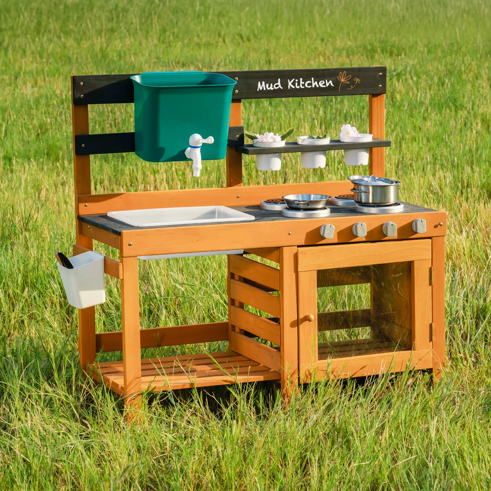 Outdoor Mud Kitchen with Real Water Play - Image 2