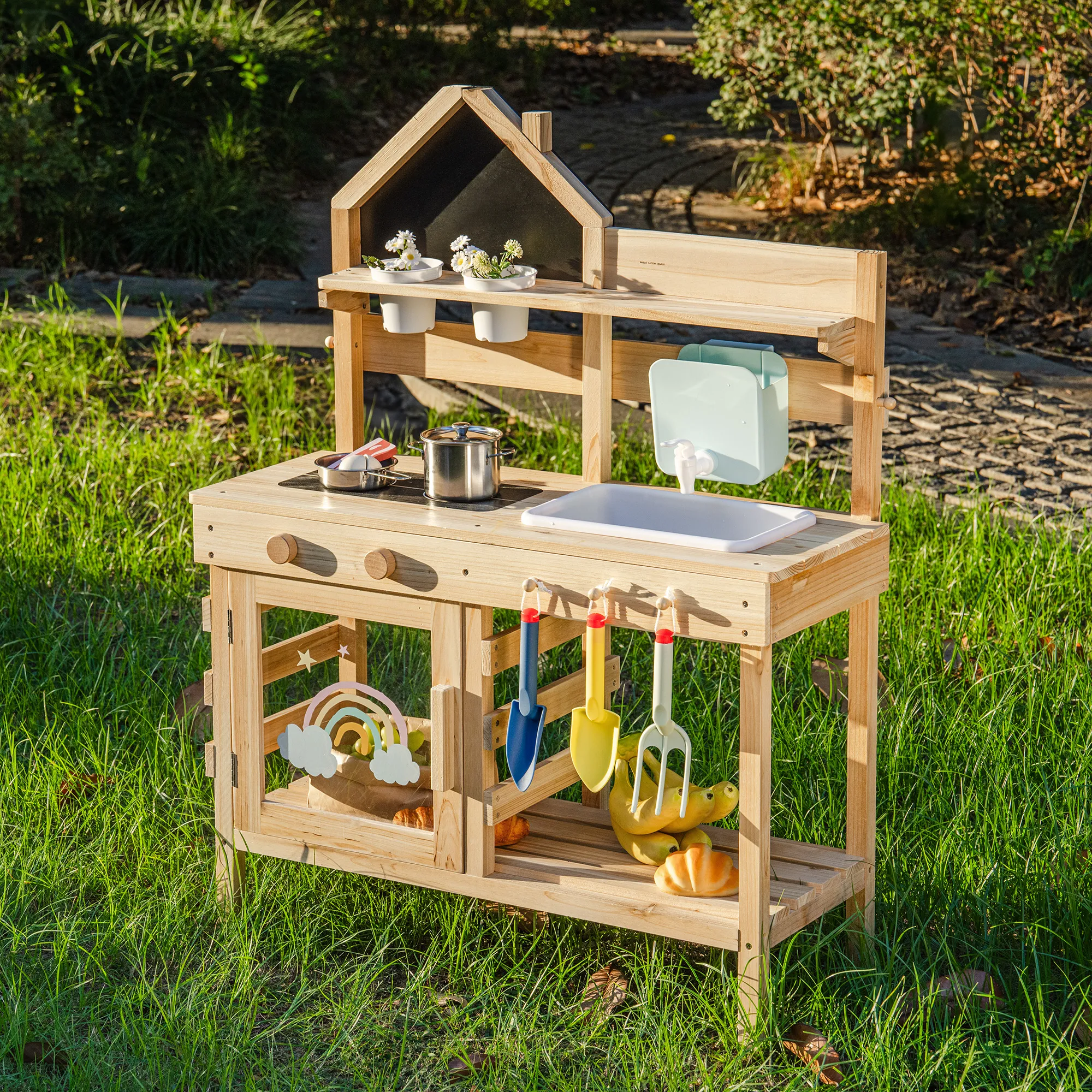 Outdoor Mud Kitchen for Kids - Childlike Fun - Image 2