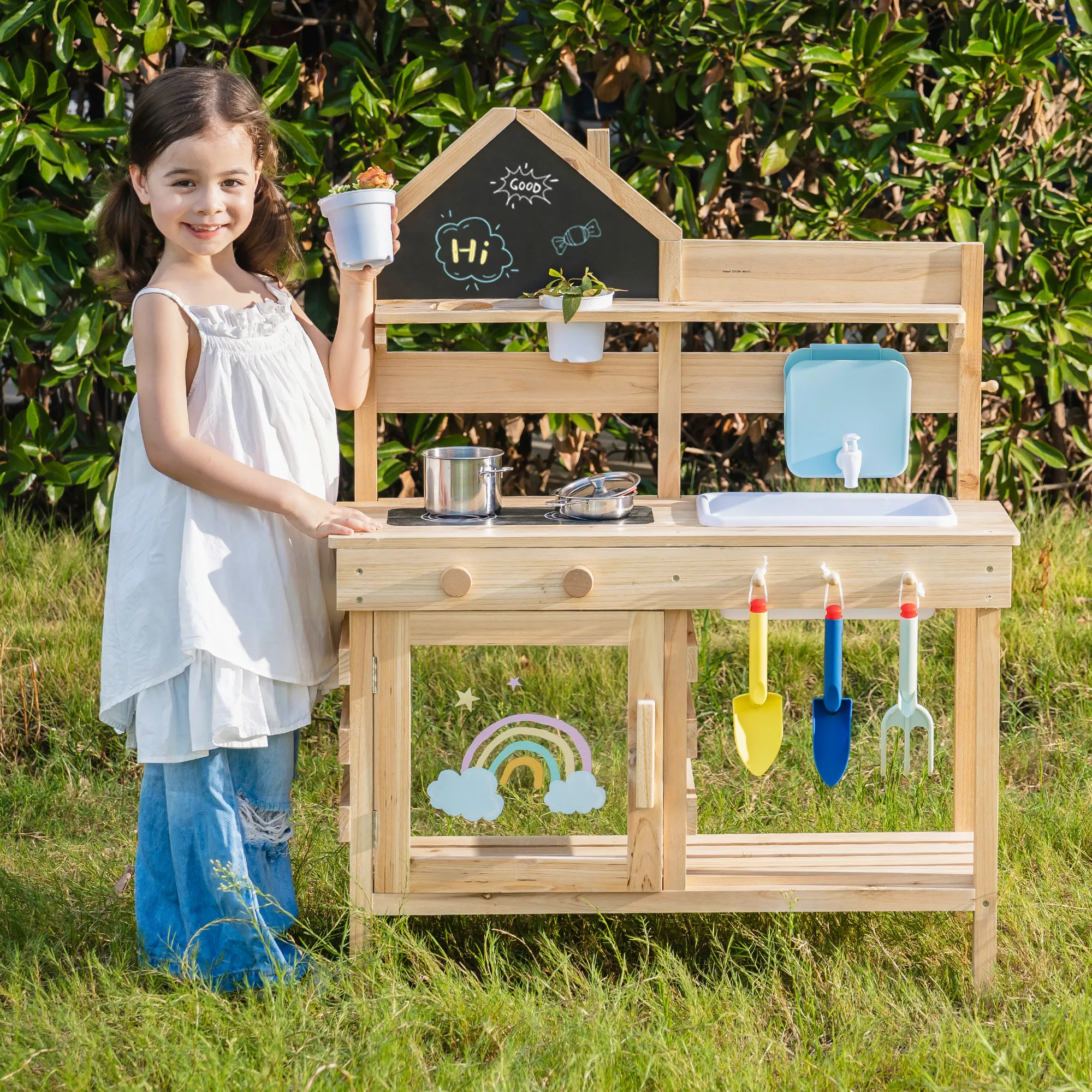 Outdoor Mud Kitchen for Kids - Childlike Fun - Image 3