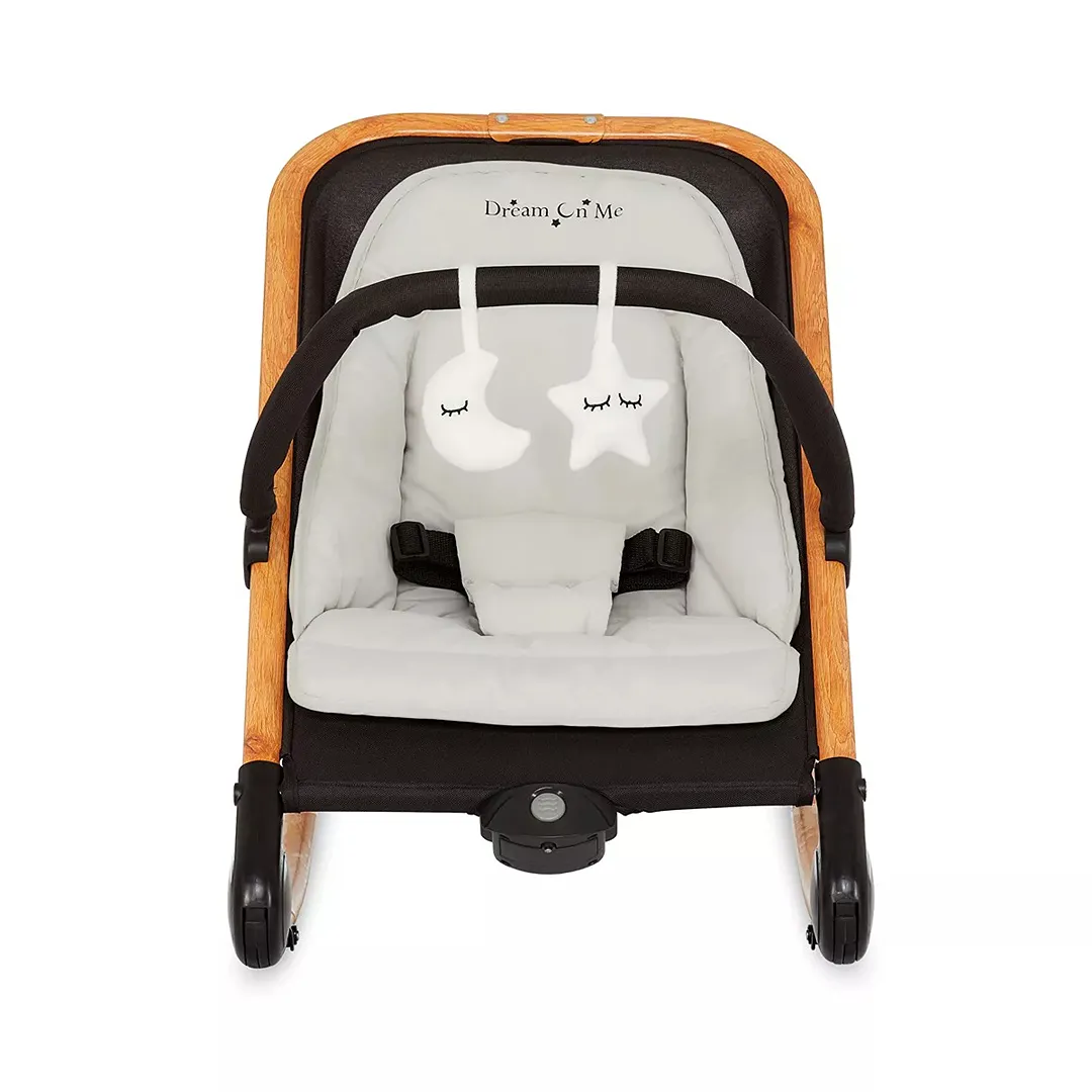 Rock With Me 2-in-1 Baby Rocker - Black & Grey - Image 3