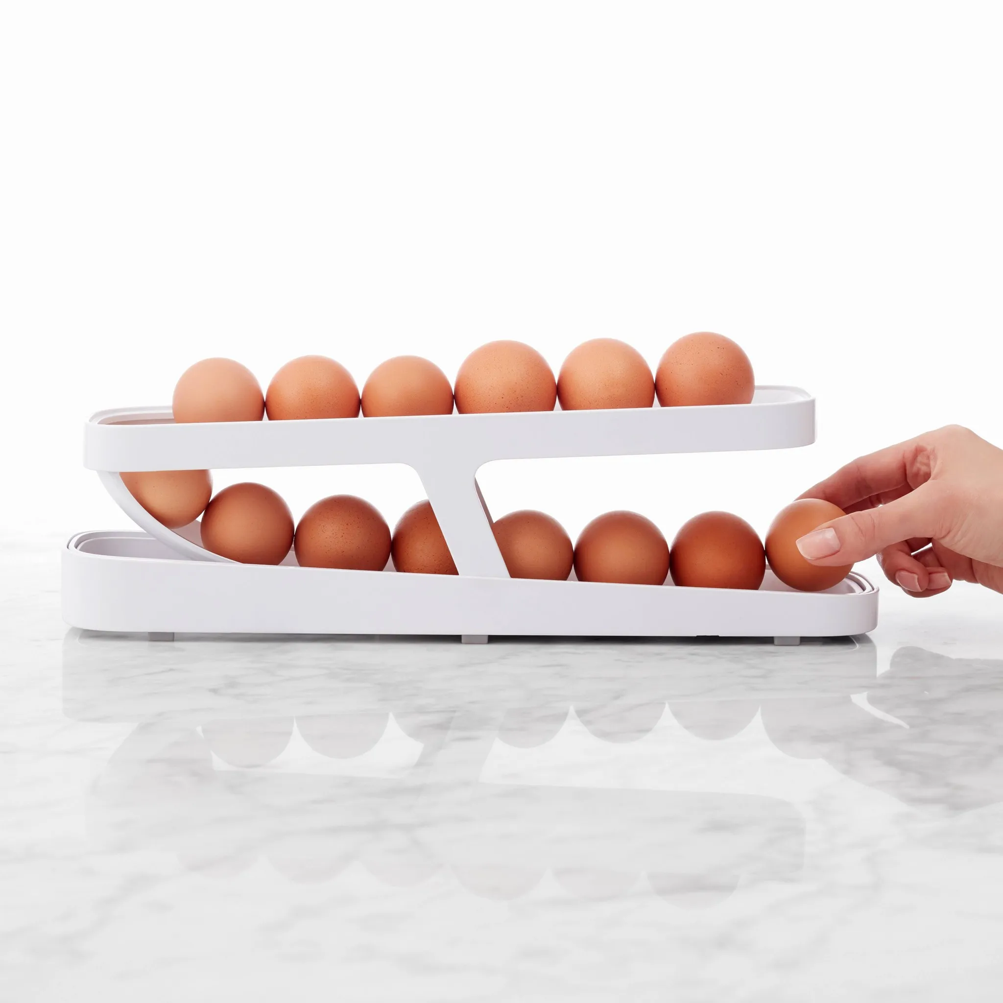 RollDown Egg Dispenser - Freestanding Egg Holder - Image 4