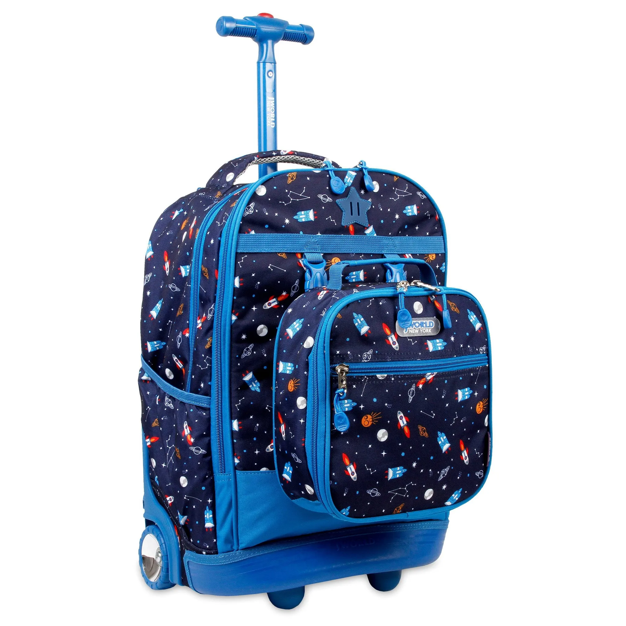 Rolling Backpack with Lunch Bag - Spaceship - Image 2