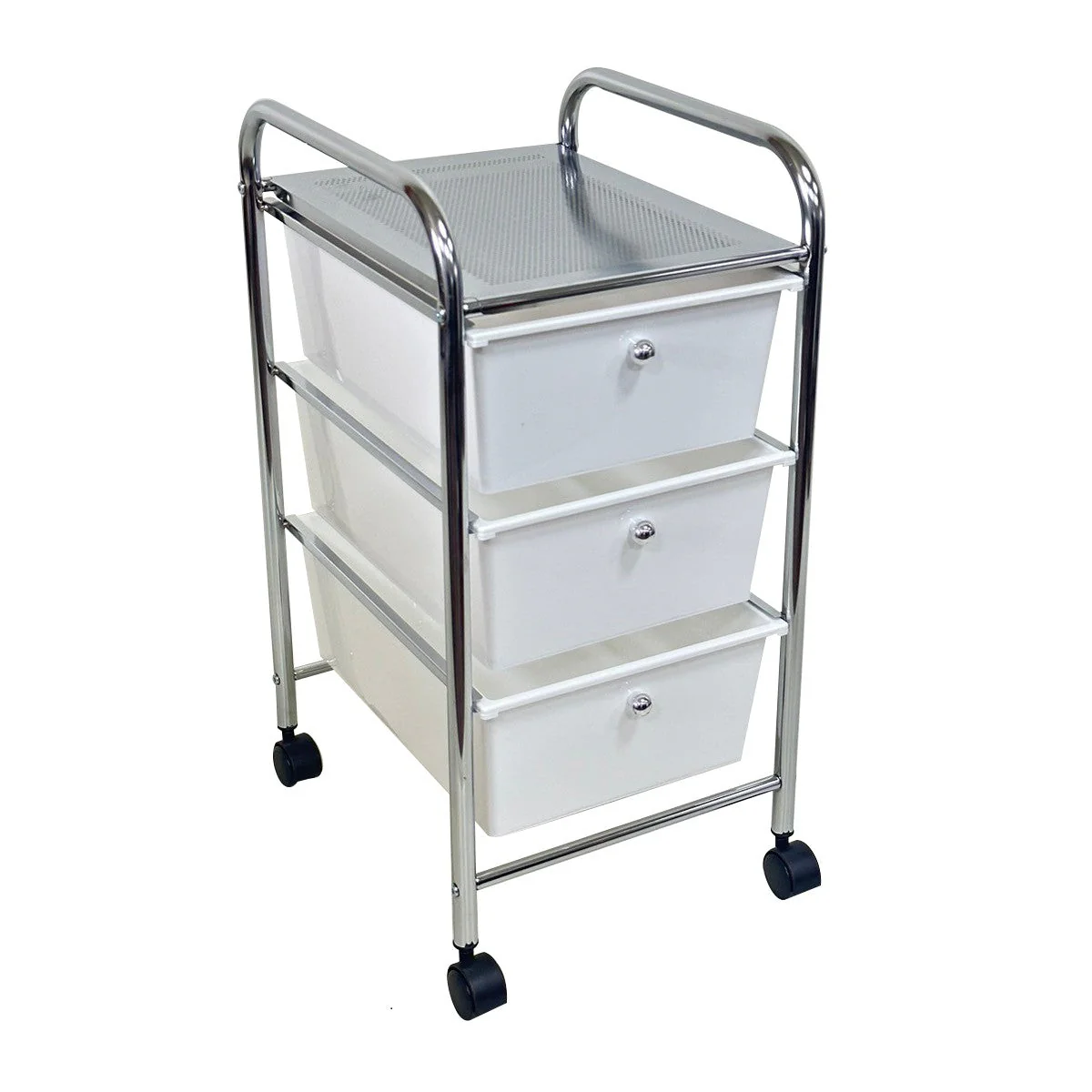 Rolling Storage Cart and Organizer With Plastic Drawers - Image 11