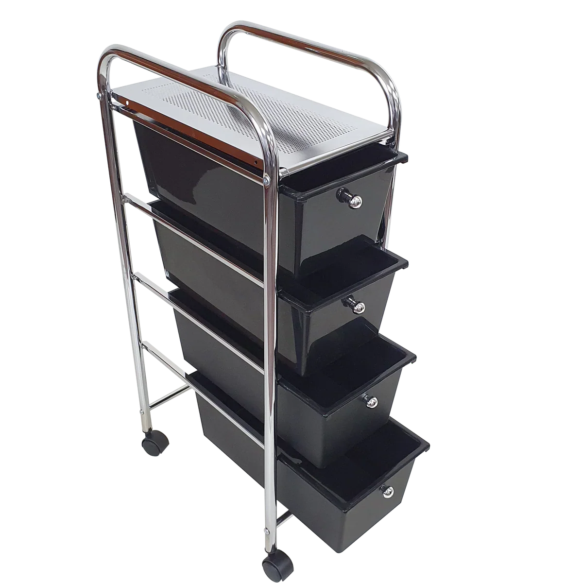 Rolling Storage Cart and Organizer With Plastic Drawers - Image 13