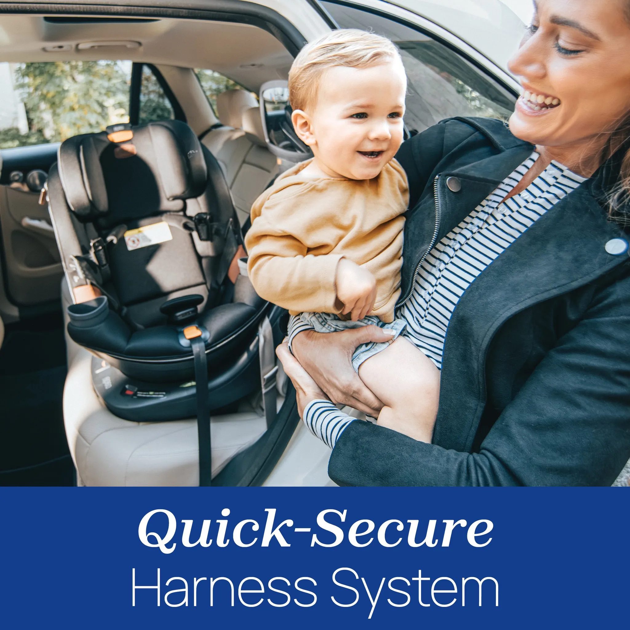 Fit360 Zip ClearTex Rotating Convertible Car Seat - Jet - Image 2